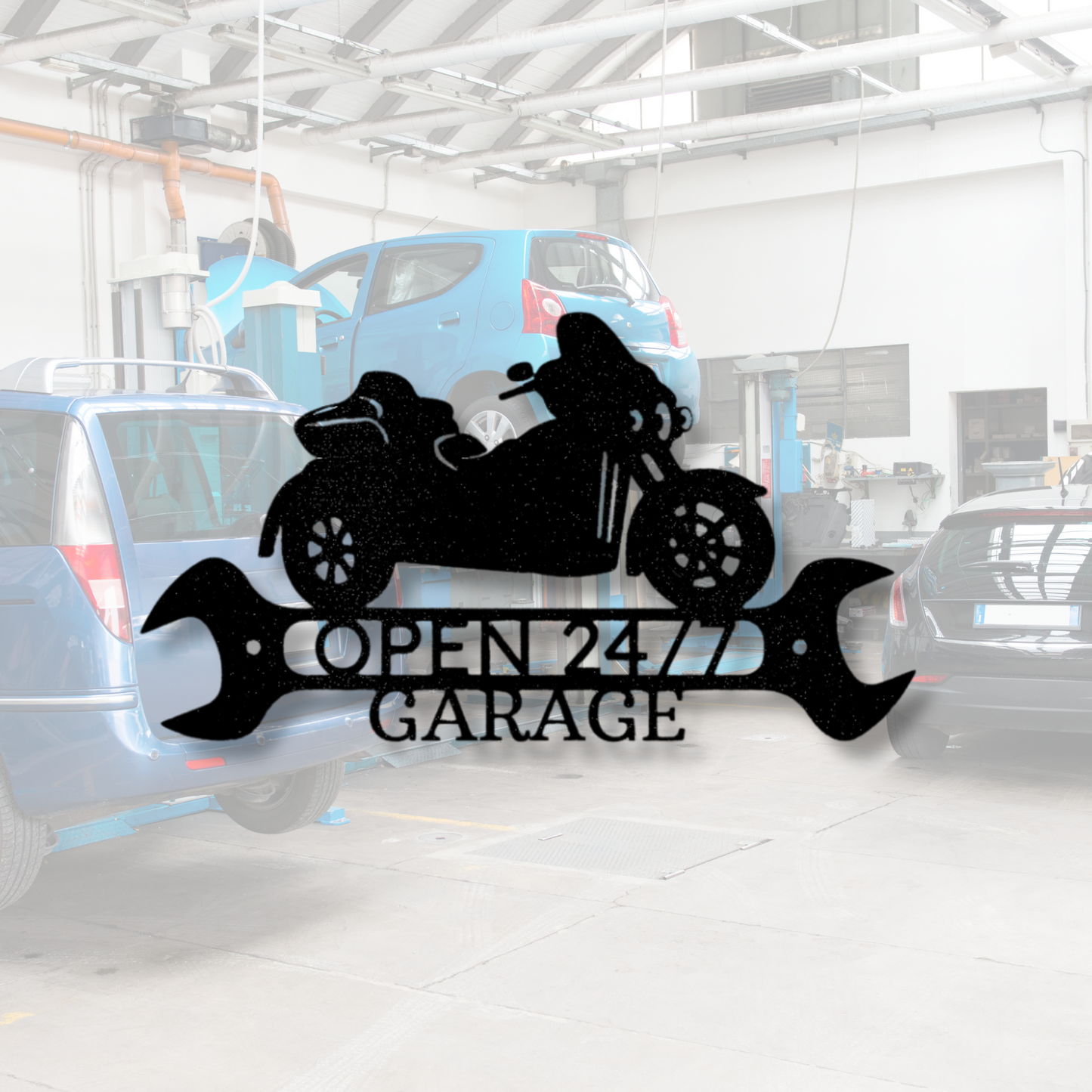 Custom Trike Monogram Sign, Metal Steel Name Sign, Personalized Bike Wall Decor, Trike Lover's Custom Gift, Home Metal Art Decor