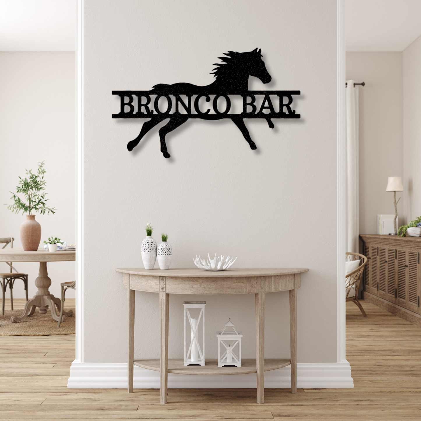 Custom Sprinting Horse Metal Sign, Personalized Sprinting Horse Monogram, Indoor Outdoor Wall Hanging, Meaningful Gift, Metal Art DEcor.