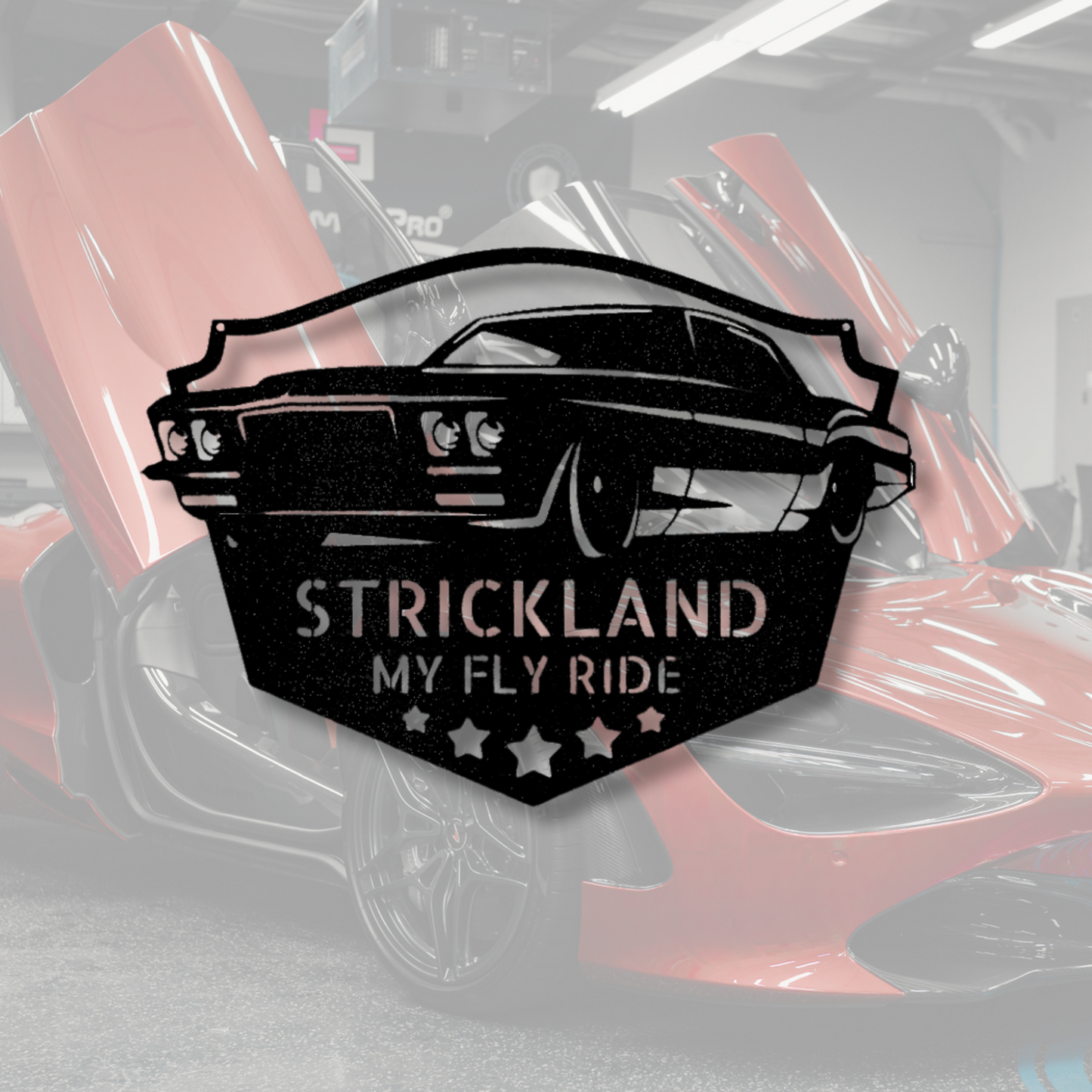 Custom Classic Muscle Car Metal Sign, Personalized Name Muscle Car  Wall Art, Garage Wall Decor, Birthday Gift For A Muscle Car Lover.