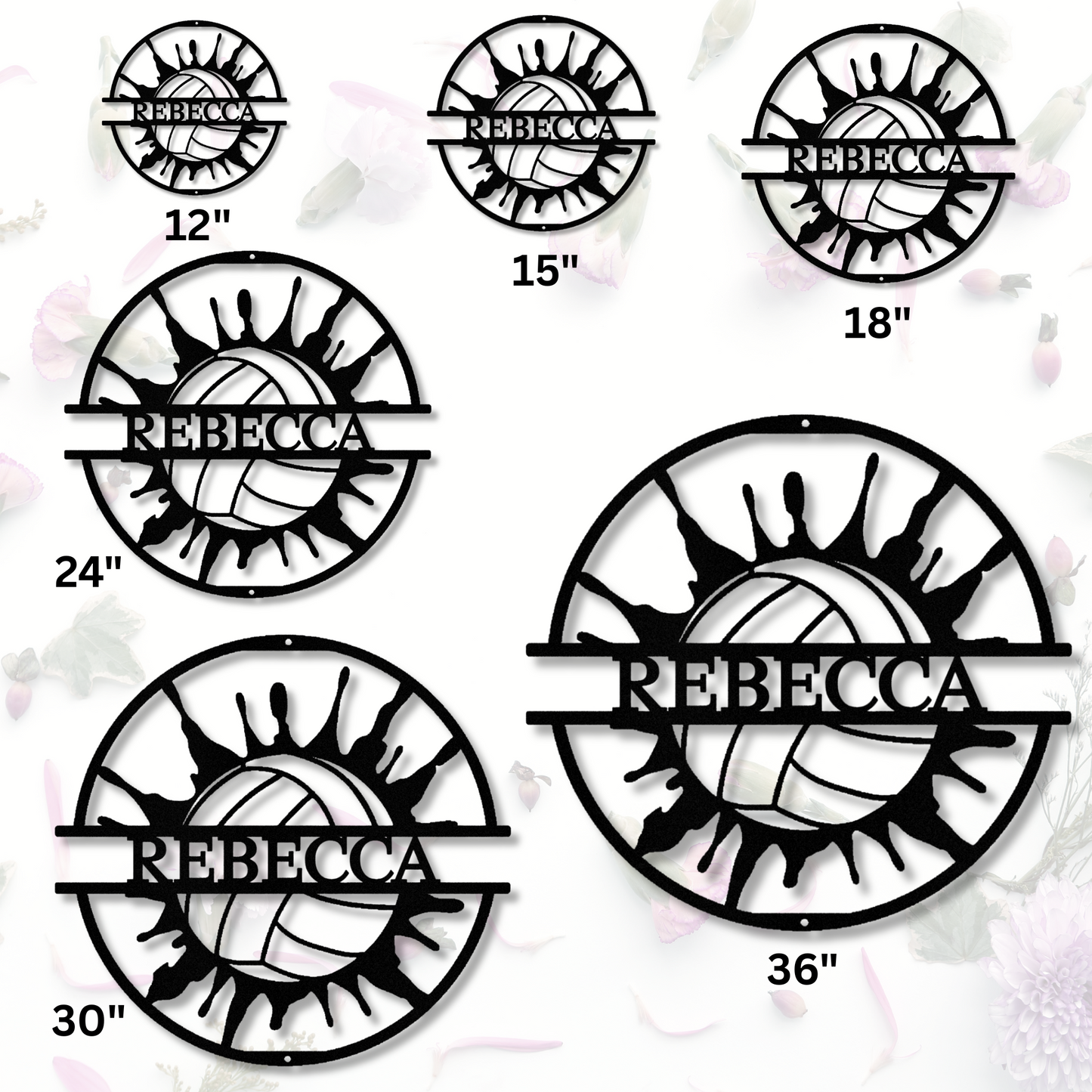 Custom Metal Volleyball Sign, Volleyball Decor, Volleyball Metal Art, Personalized Sign, Sports Wall Decor, Gift for Athletes