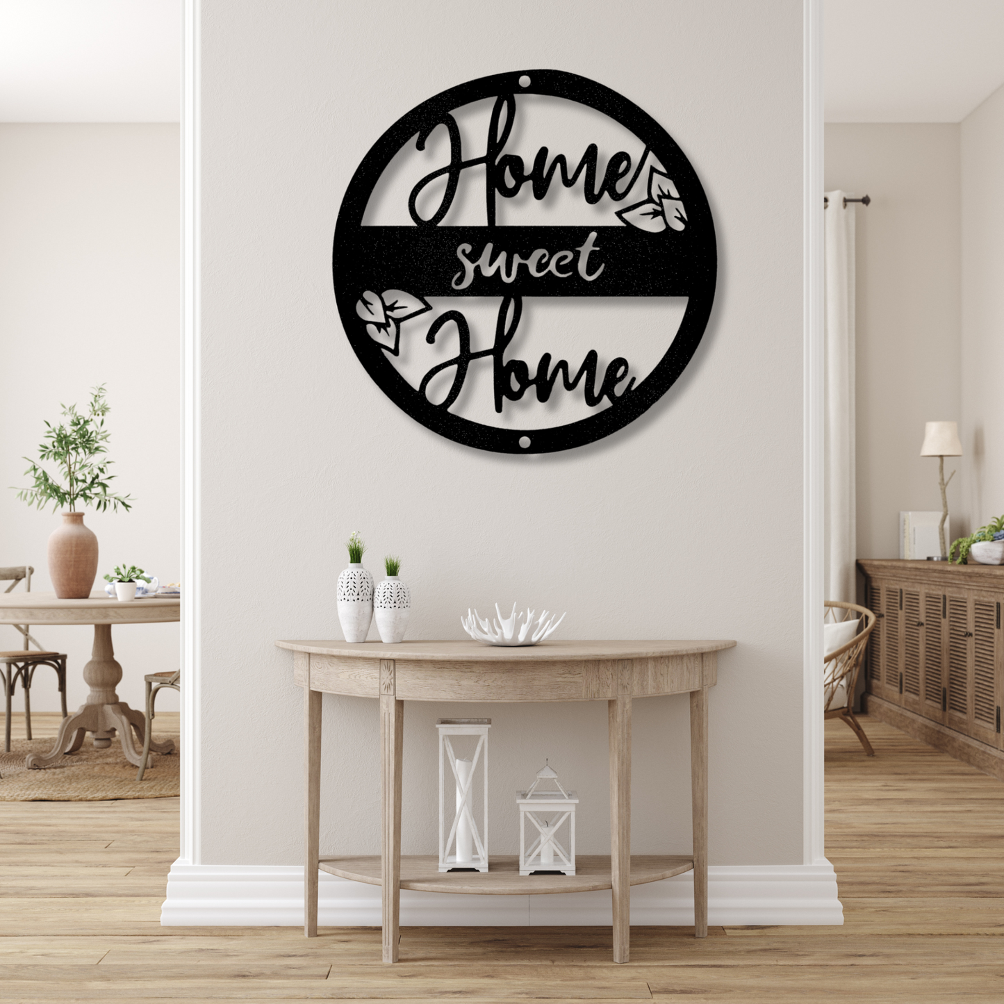 Home Sweet Home Metal Sign, Steel Home Design, Metal Wall Art, Housewarming Gift, Welcome Home Decor for Both Genders, Homeowner gift