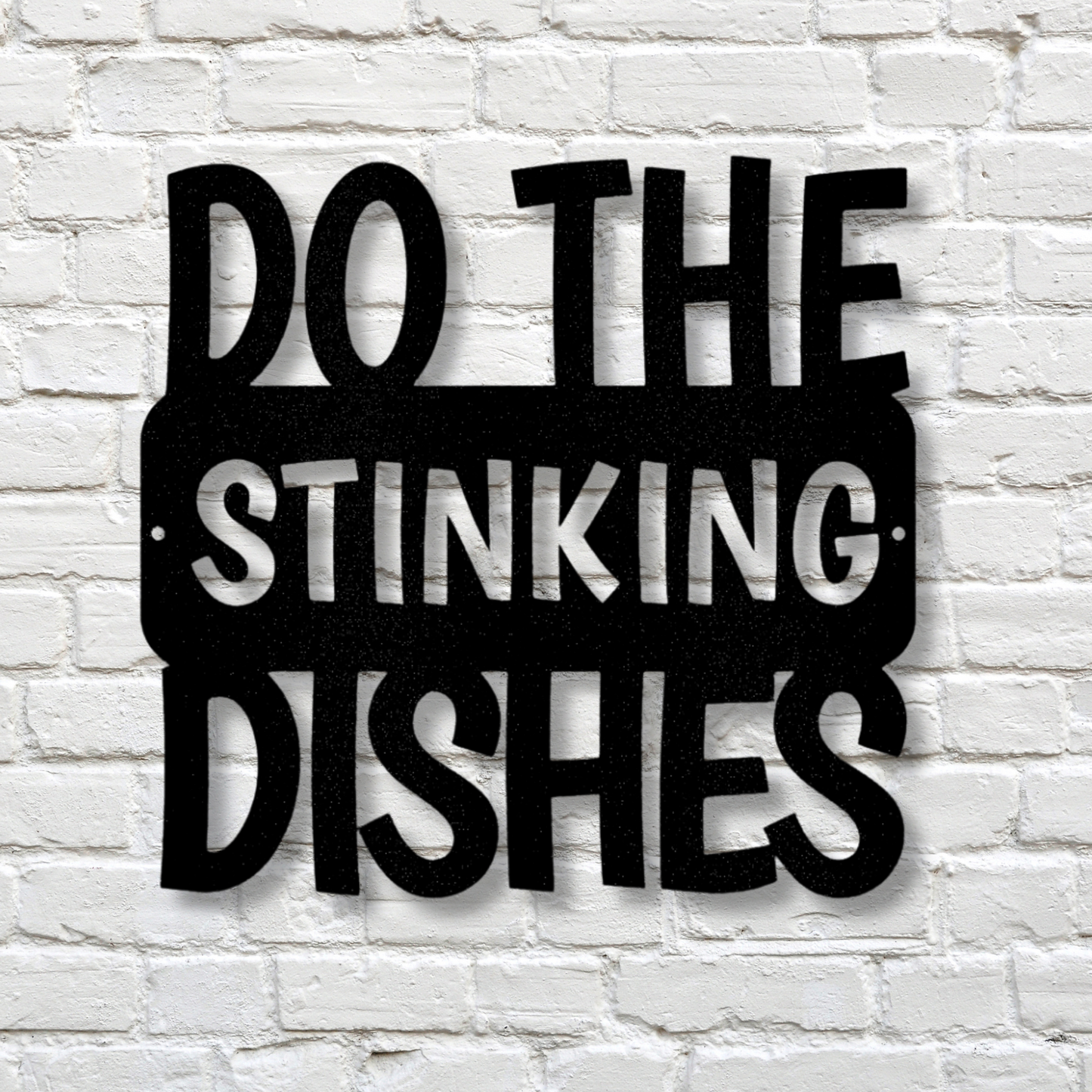 Do the Dishes Quote Metal Steel Sign, Do The Dishes Quote Kitchen Wall Sign, Kitchen Rules Wall Art Sign, Dining Room Wall Decor.