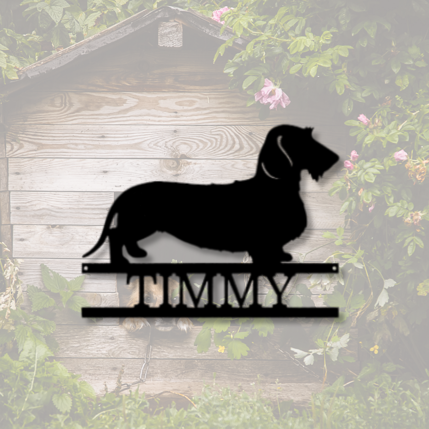 Custom Dachshund Memorial Stake Sign, Personalized Pet Grave Markers Sign, Metal Sign With Stake, Pet Loss Gift, Custom Remembrance Stake.