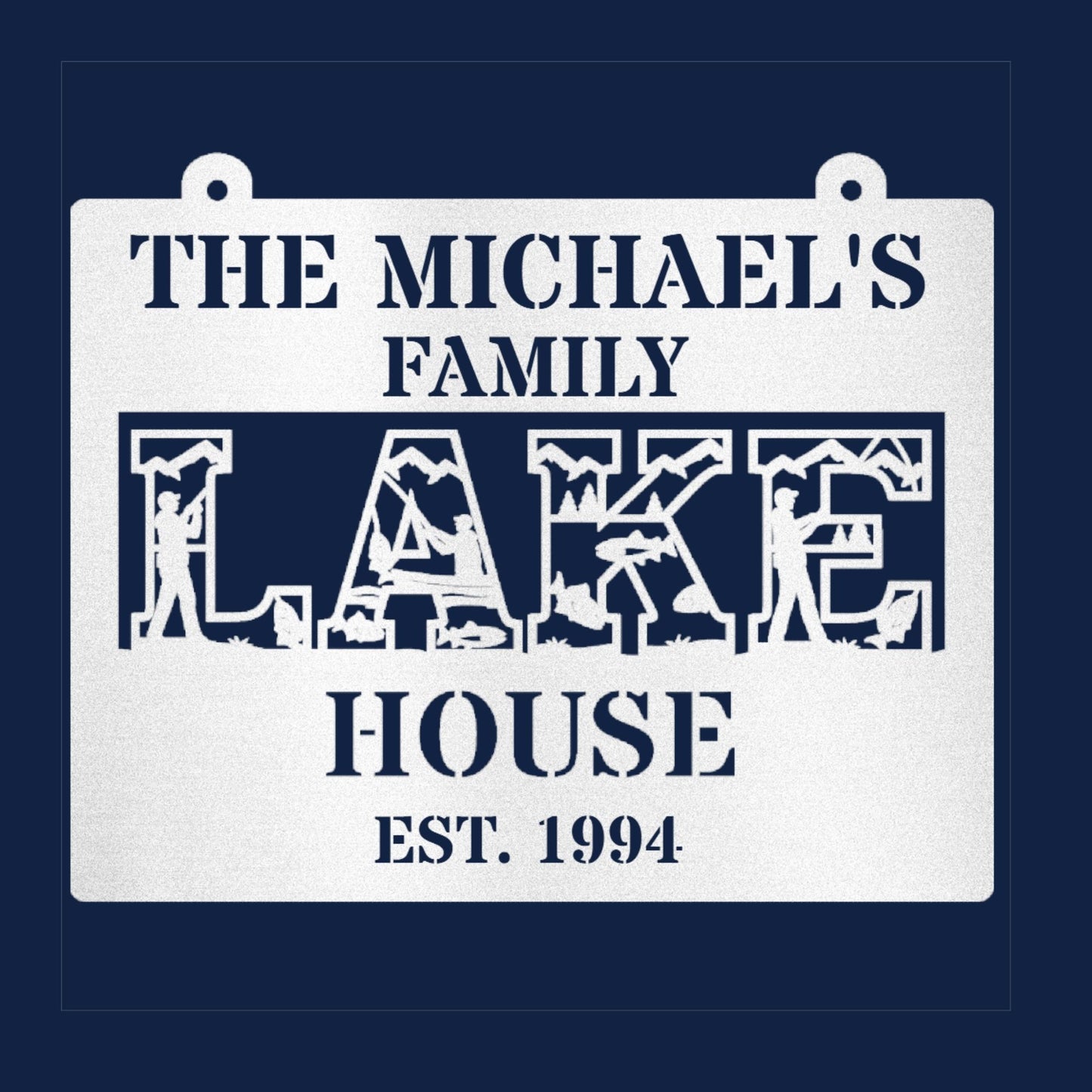 Personalized Lake House Metal Sign, Custom Lake Sign, Lake House Decor,  Cabin Sign, Lake Home Gift