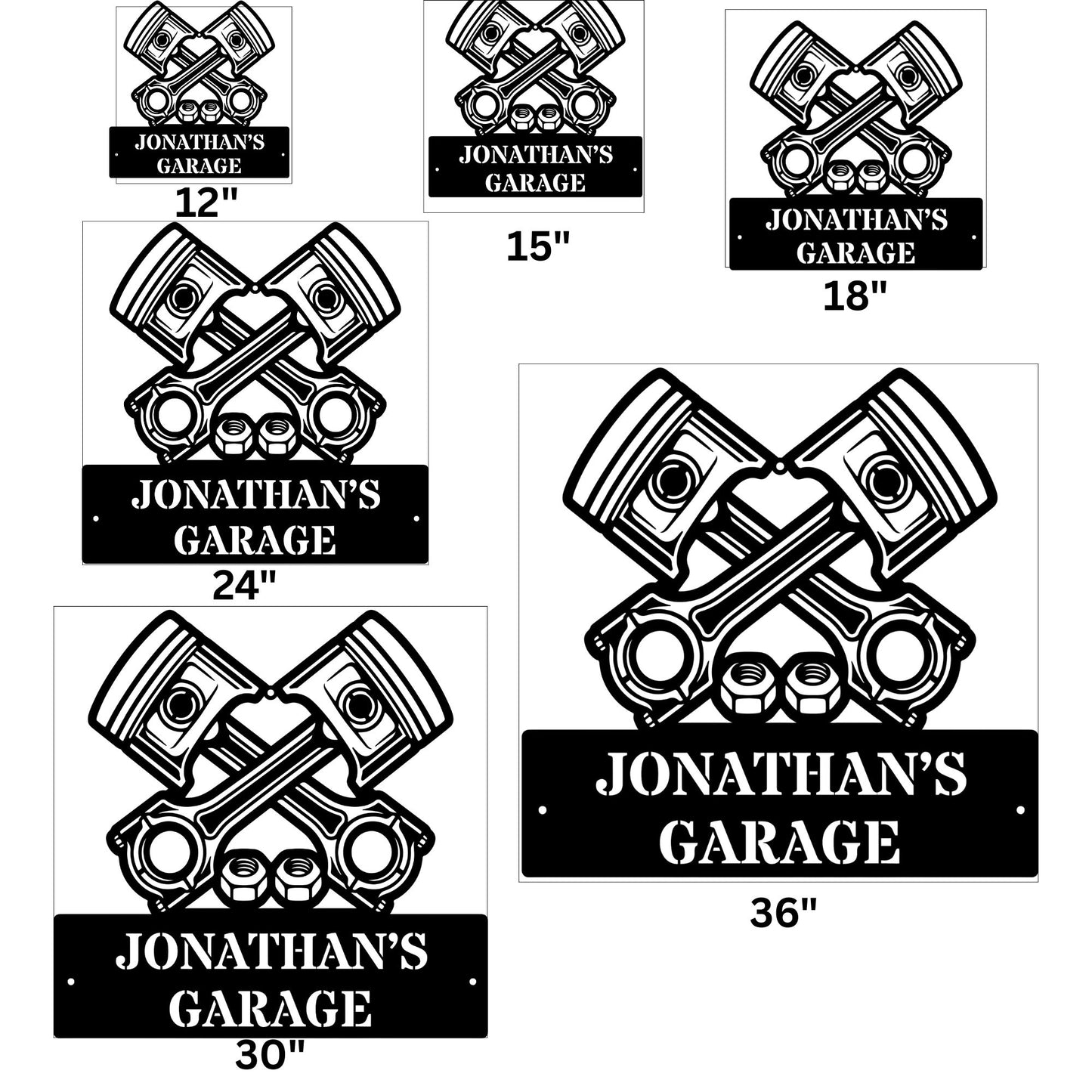 Personalized Garage Metal Sign, Custom Metal Sign, Garage Decor, Man Cave Sign, Metal Wall Art, Workshop Gift, Car Enthusiast Decor