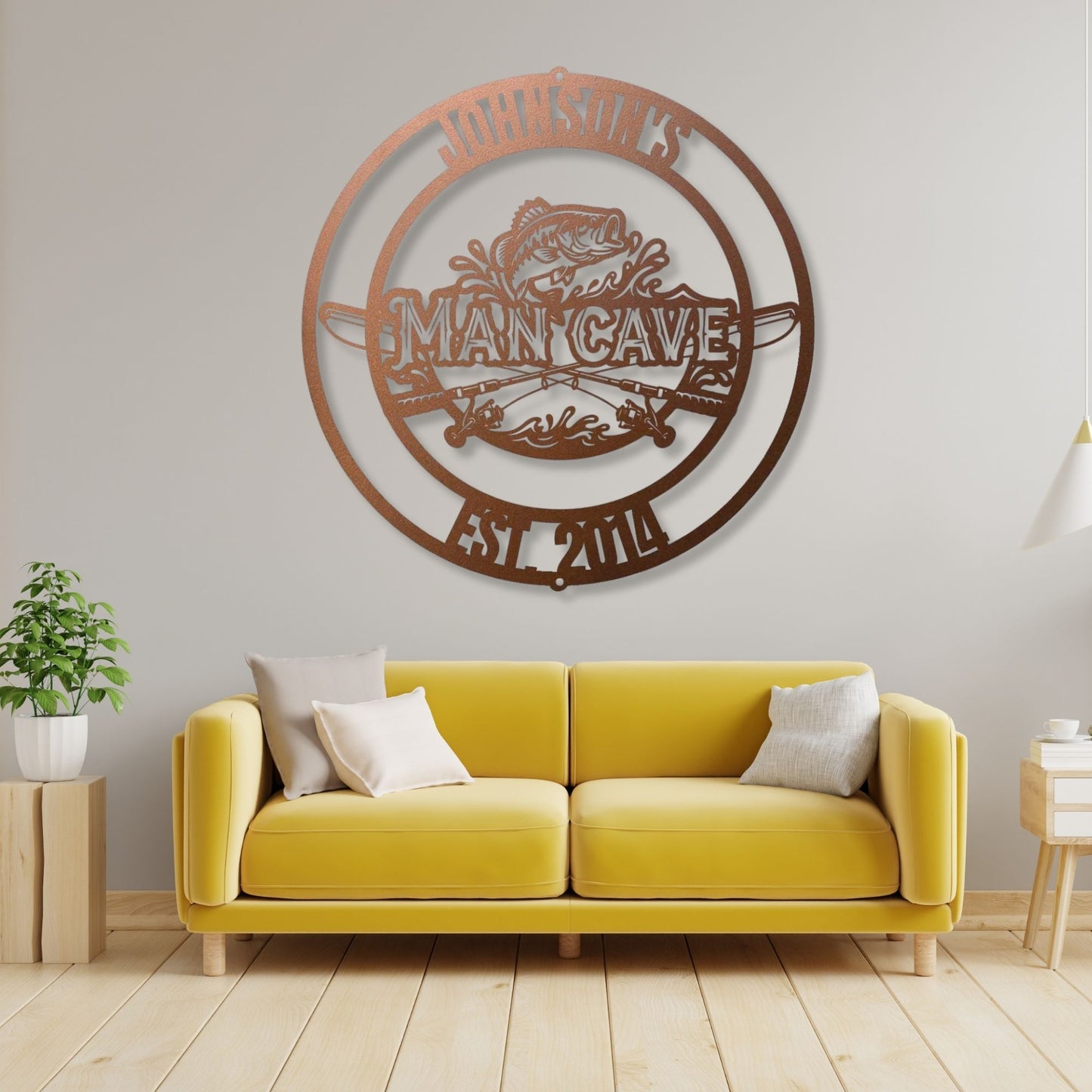 Custom Basement Bar Sign, Man Cave Bar Sign, Personalized Metal Name Sign, Speakeasy Wall Decor, Housewarming Gift for Men, Metal Art