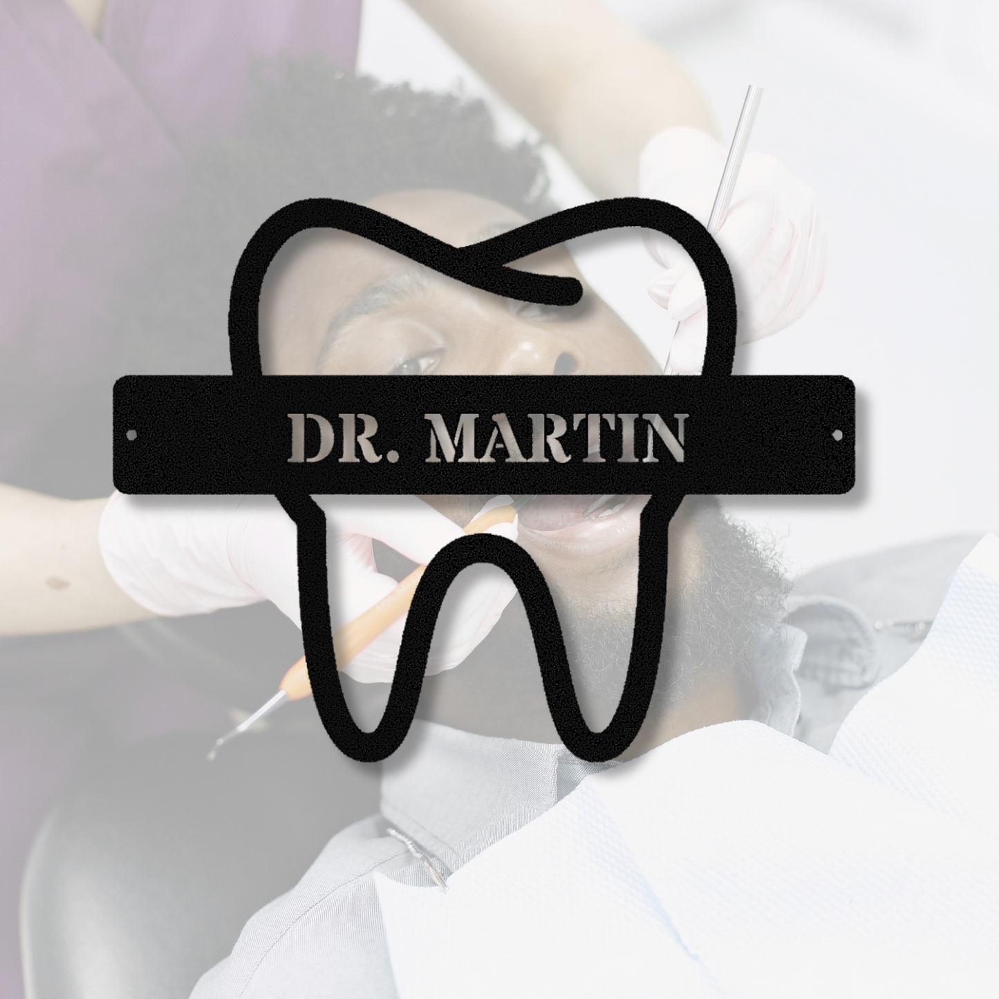 Dental Office Metal Sign, Dentist Metal Sign, Dentist Boss Gift, Dentist Office Decor, Orthodontist Office Sign, Dentist Name Sign, Wall Art