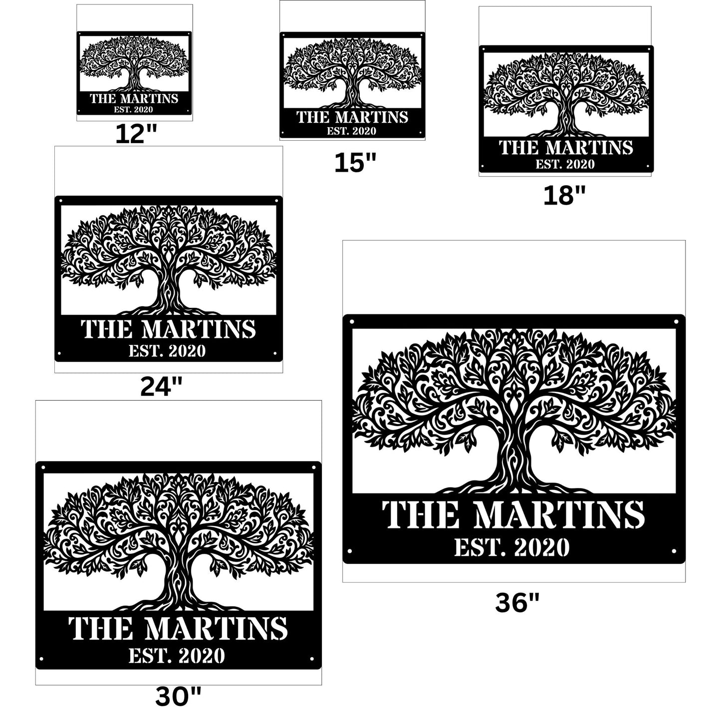 Custom Tree of Life Metal Wall Art, Tree Wall Decor, Metal Tree Art, Nature Wall Art, Rustic Home Decor, Personalized Metal Wall Hanging