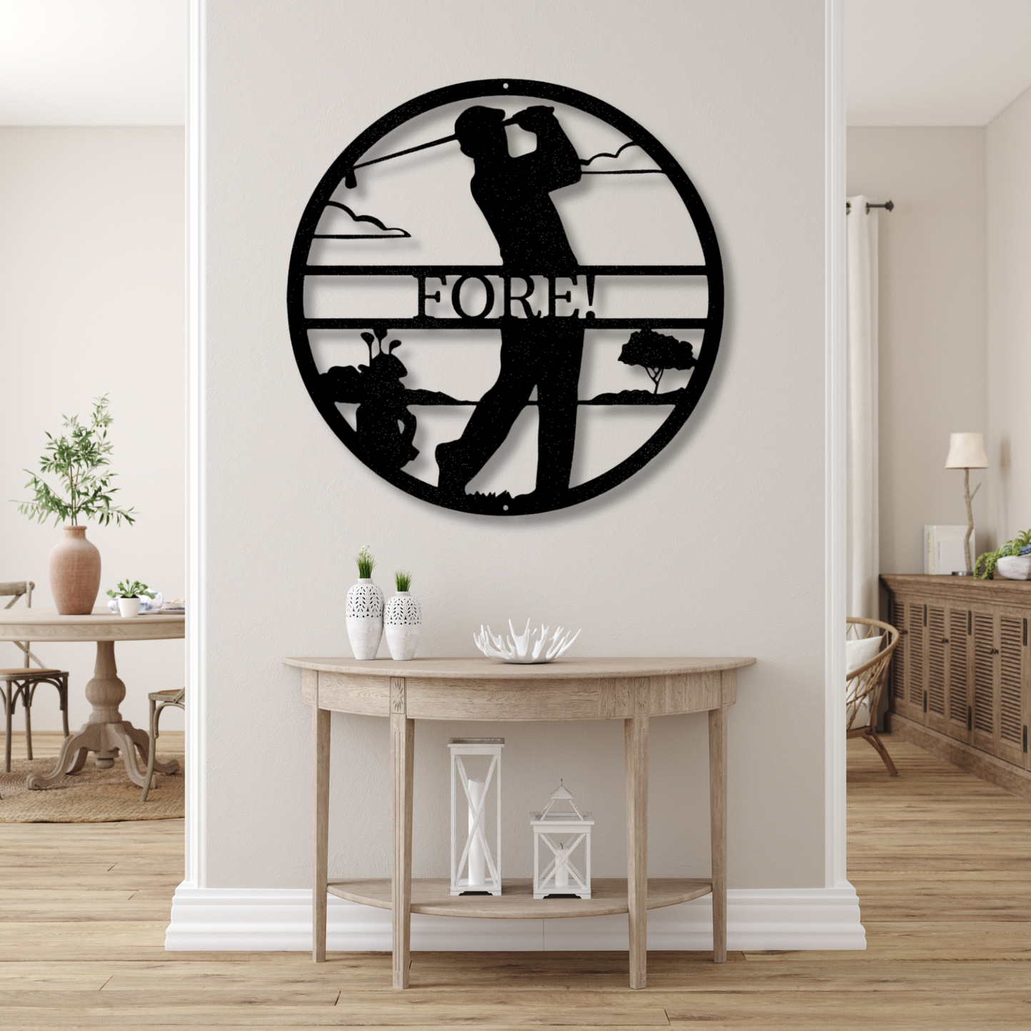 Custom Male Golfer Metal Sign, Personalized Male Golfer Monogram, BIrthday Gift For Golfer, Housewarming Gift, Indoor Decor, Home Wall Hanging.