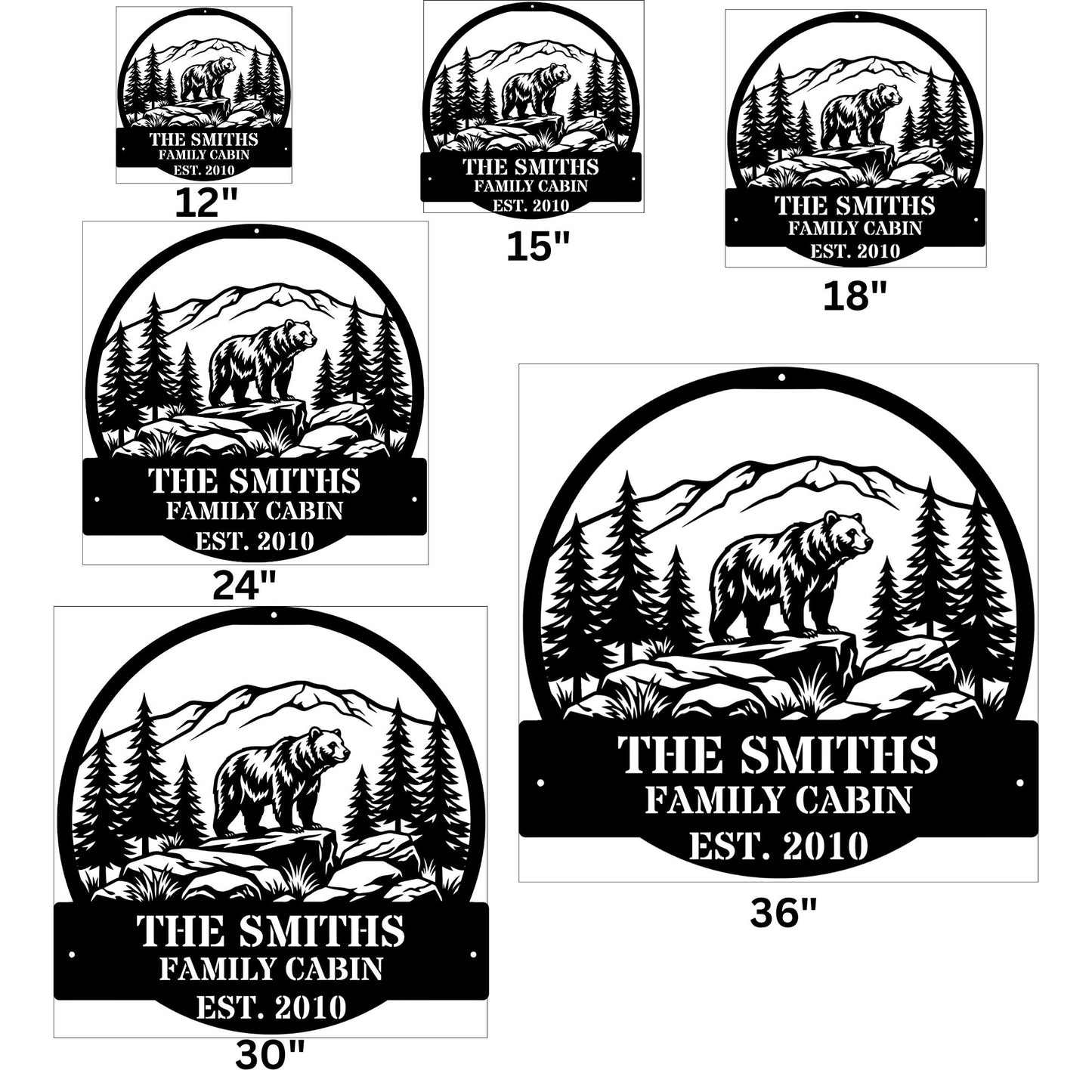 Personalized Mountain Cabin Decor Sign, Custom Cabin Sign, Rustic Lodge Decor, Mountain Home Gift, Cabin Wall Art, Wood Sign