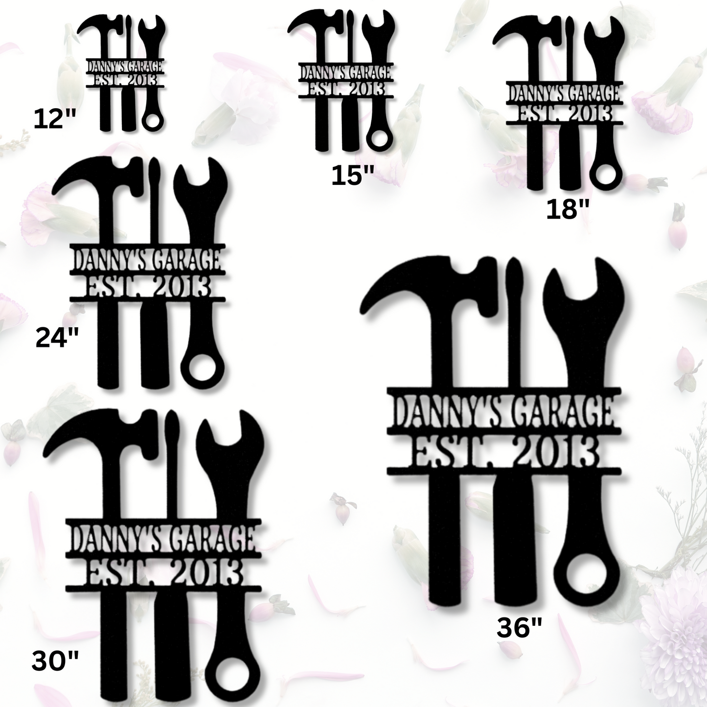 Custom  Garage Metal  Sign, Personalized Garage Tools Wall Decor, Birthday Gift For A Mechanic, Wife To Husband Gift, Home Garage Metal Sign.