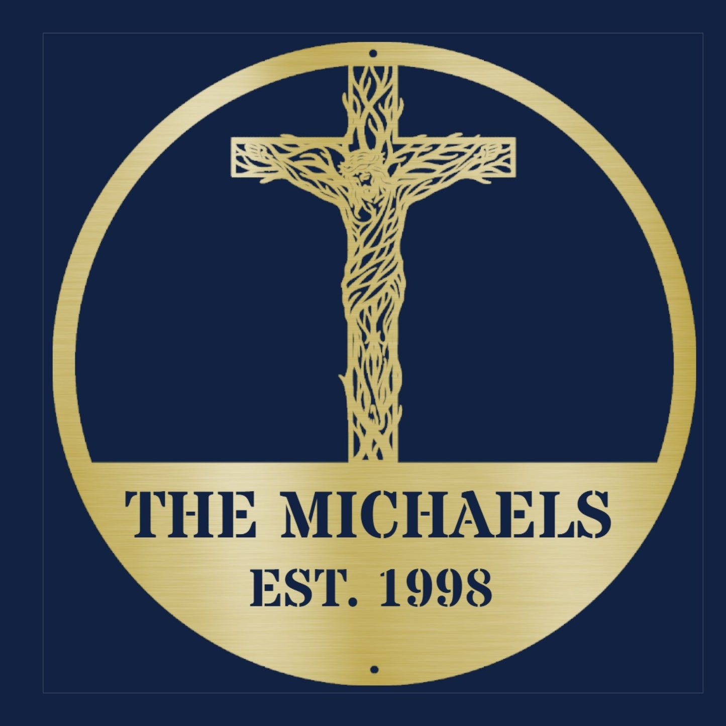 Personalized Jesus Metal Sign, Christian Wall Art, Religious Decor, Faith Wall Decor, Custom Jesus Sign, Christian Home Decor Gift