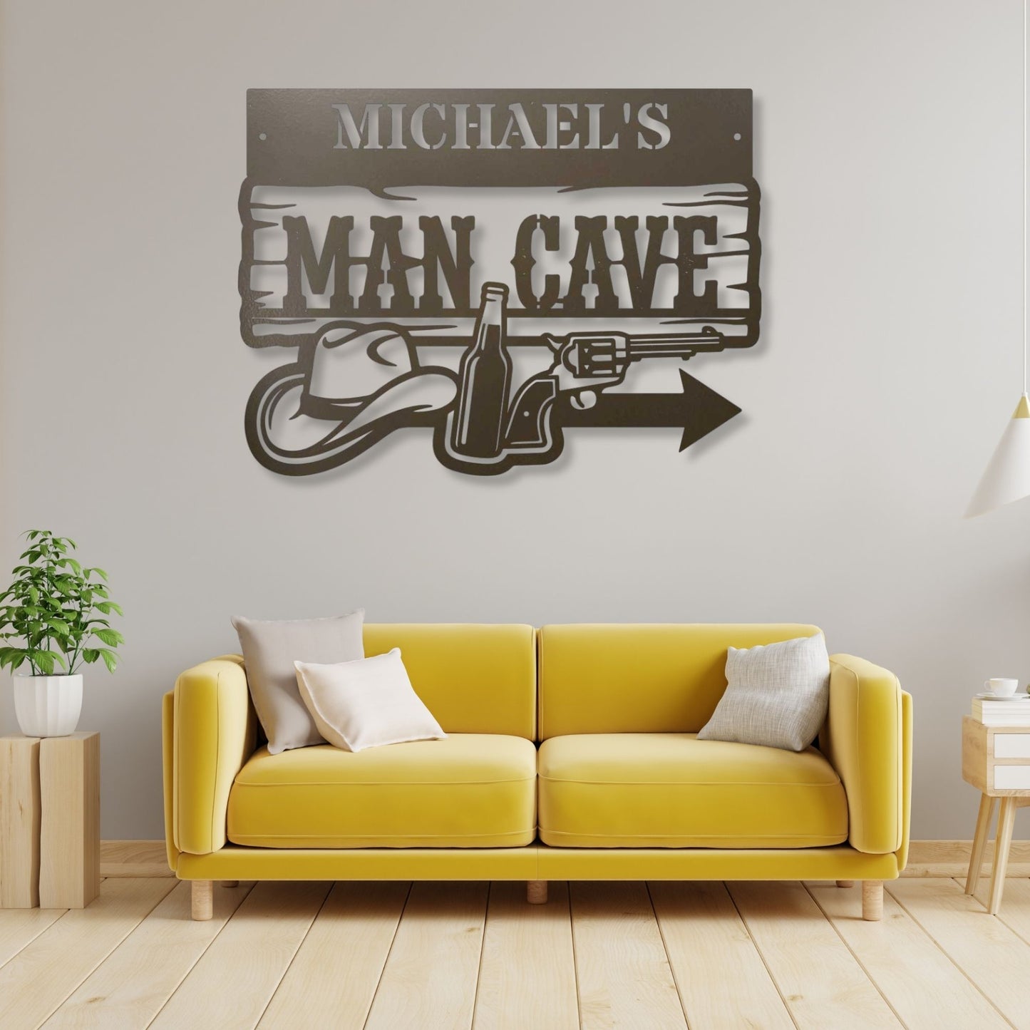 Personalized Bar Metal Sign, Custom Man Cave Name Sign, Home Tavern Decor, Metal Beer Sign, Outdoor Patio Bar Sign, Groomsmen Gift, Pub