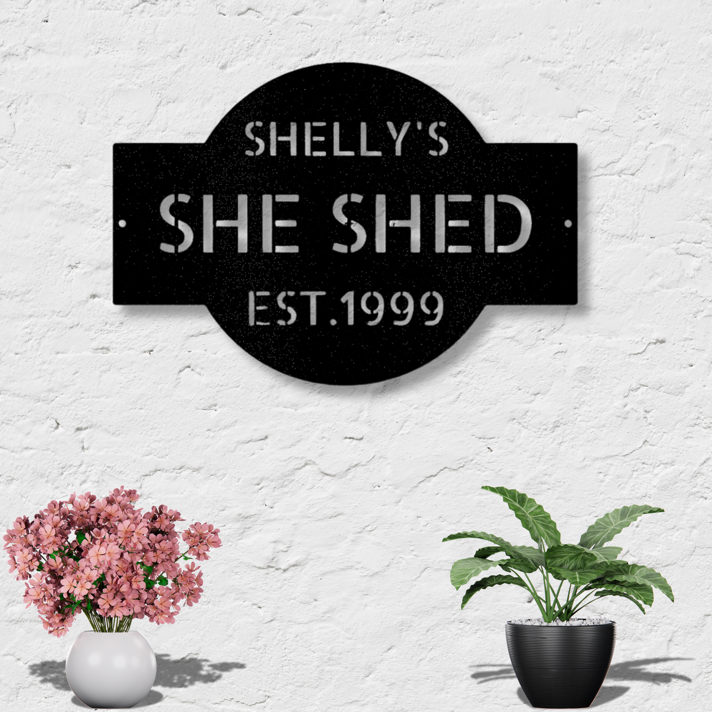 Custom She Shed Metal Sign, Personalized Mothers Day Gift, Outdoor Wall Hanging Decor, Housewarming Gift From Loving Daughter, Christmas Gift