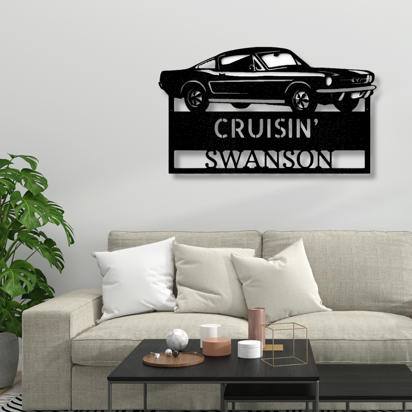 Custom Hear The Roar Metal Sign, Personalized Muscle Car Name Gift For Dad, Garage Wall Art Decor, Indoor Outdoor Metal Art Hangings.