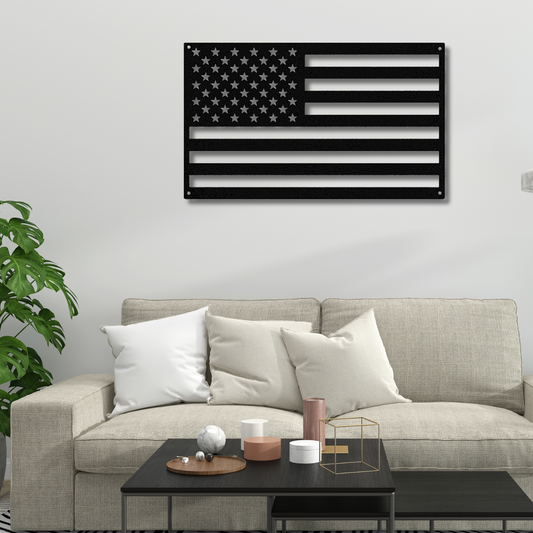American Flag Wall Decor, Patriotic Flag Metal Sign, 4th of July Gift, Dad Grandpa Veteran Gift,Cabin Metal Sign, Soldier Gift, Husband Gift