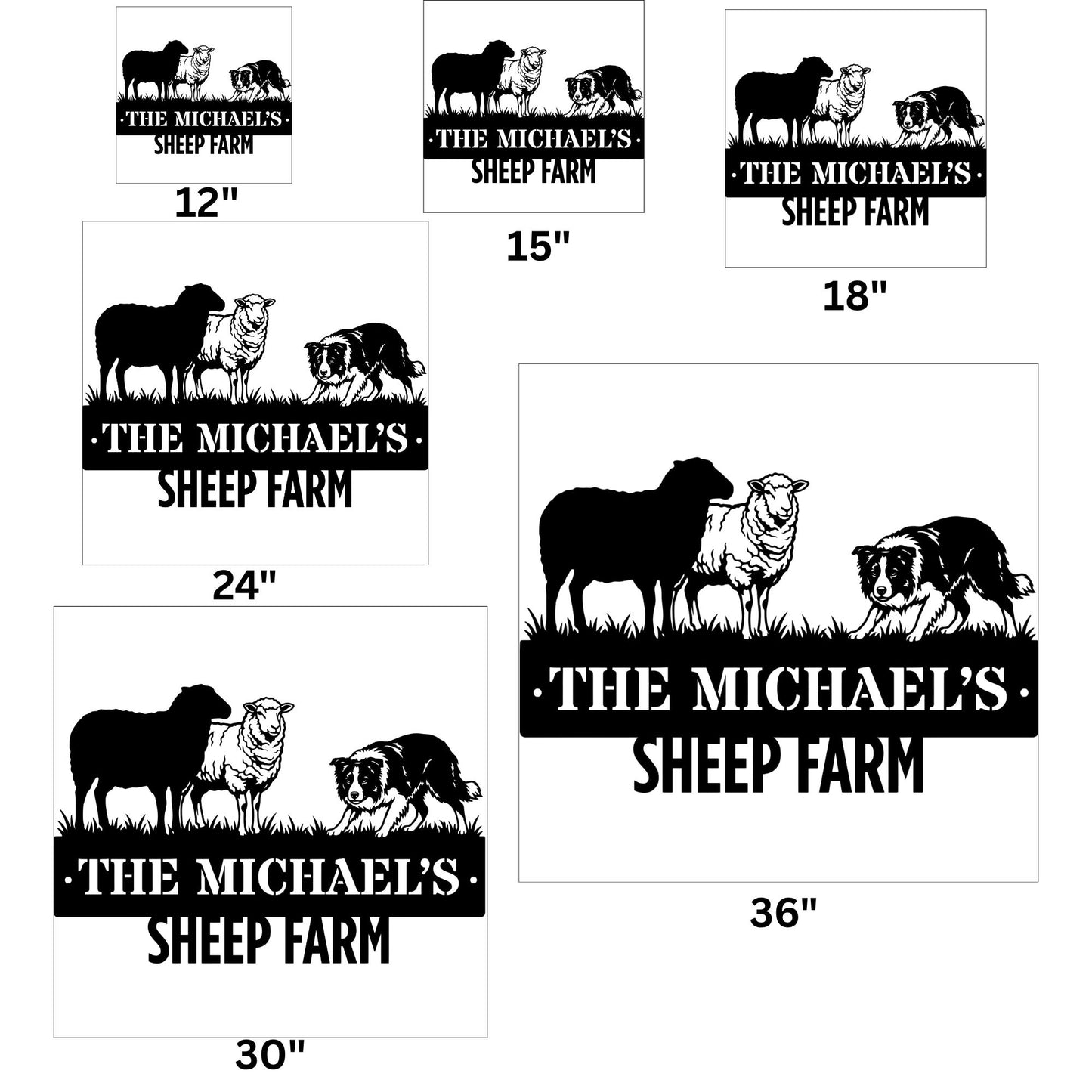 Personalized Sheep Farm Metal Sign, Custom Farm Sign, Farmhouse Decor, Rustic Metal Wall Art, Sheep Lover Gift, Agriculture Decor