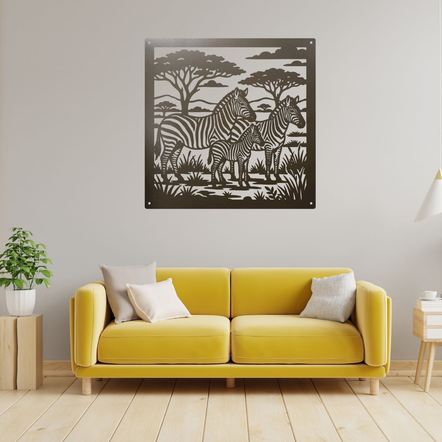 African Zebra Metal Wall Art, Safari Animal Metal Sign, Zebra Stripes Home Decor, African Wildlife Wall Hanging, Nature Lover Gift, Savannah Silhouette