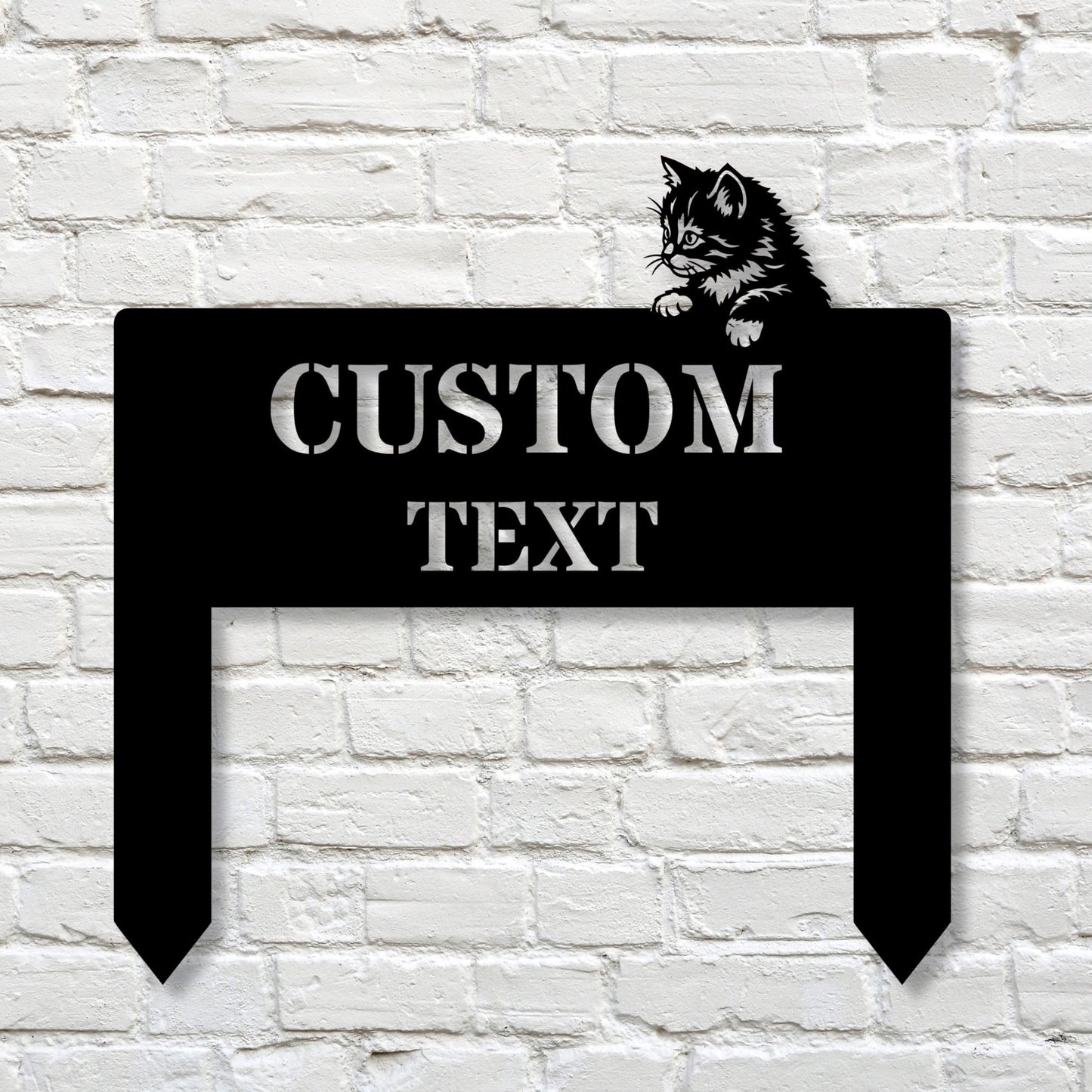 Personalized Metal Parking Sign with Stake | Custom Name Garage Sign | Man Cave Outdoor Metal Decor | Reserved Parking Metal Lawn Stake
