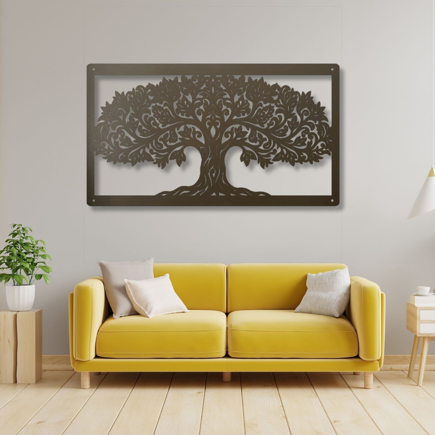 Tree of Life Metal Wall Art, Tree of Life Decor, Metal Tree Wall Hanging, Nature Wall Art, Spiritual Home Decor, Rustic Metal Art