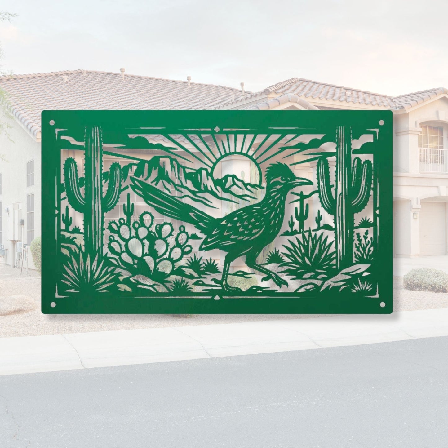 Southwestern Home Decor, Road Runner Metal Wall Art,  Metal Bird Silhouette, Desert Nature Sign, New Mexico State Bird, Outdoor Garden Art