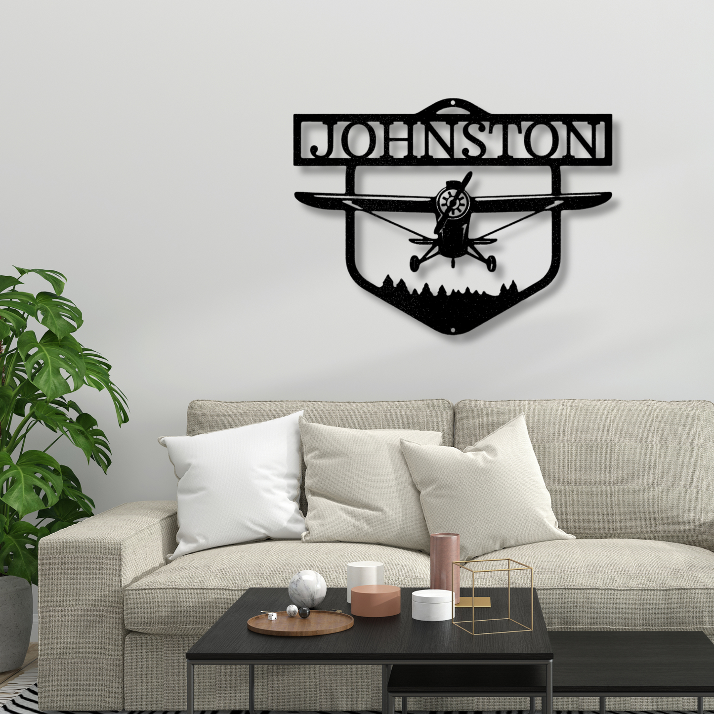 Custom Flying High Airplane Metal Wall Decor, Personalized Name Airplane Monogram, Birthday Gift For Retired Pilot Dad, Home Wall Hangings, Graduation Gift For Young Aviator.