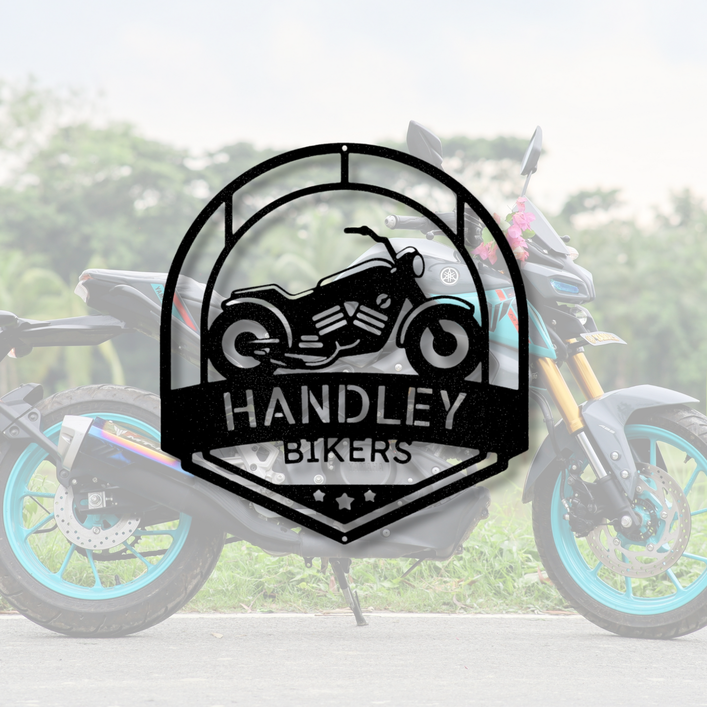 Custom Love to Ride Metal Sign, Personalized Name Love To Ride Monogram, Motorcycle Lover Gift, Birthday Gift For Biker Dad, Meaningful Gift.