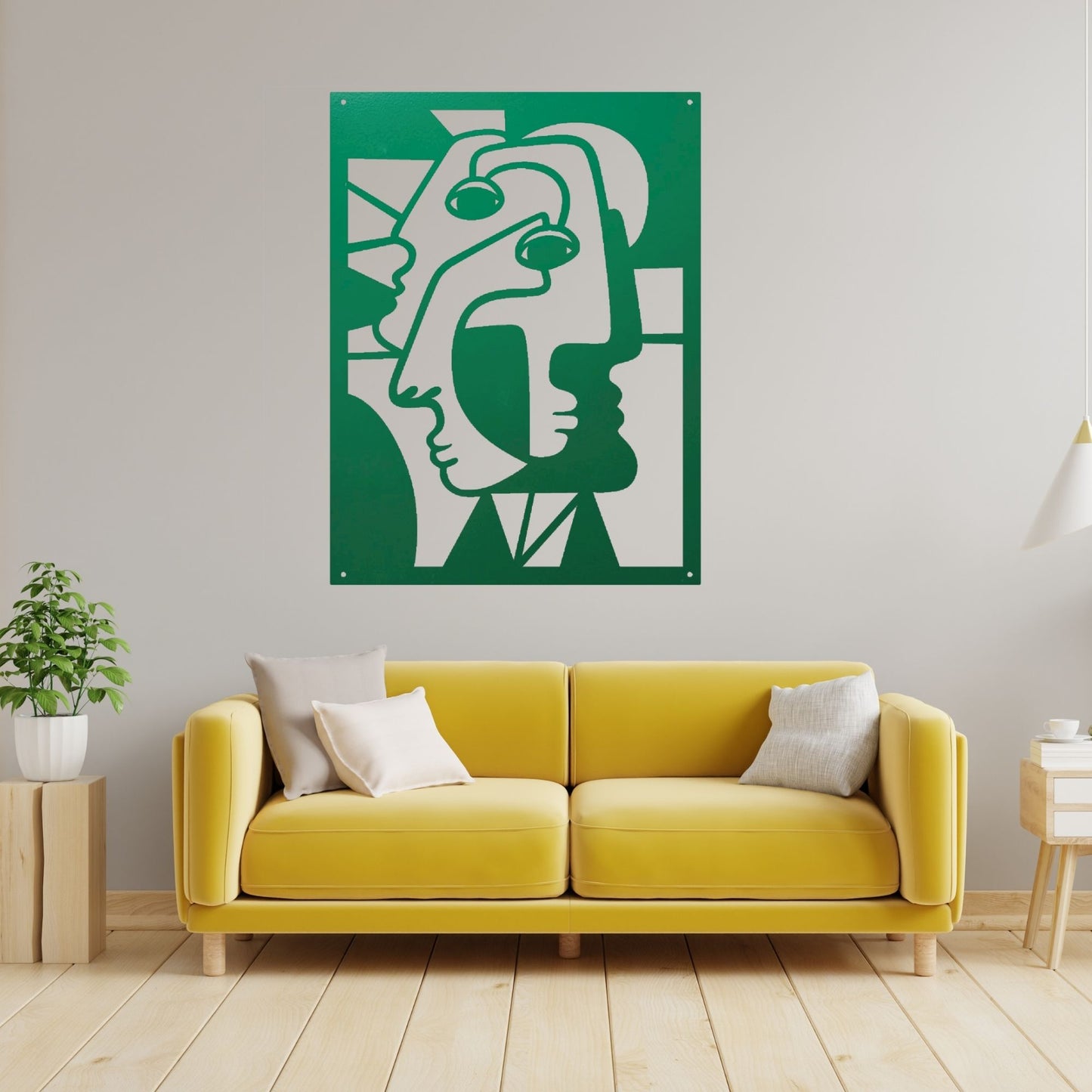 Picasso Metal Wall Art, Abstract Metal Wall Decor, Modern Cubist Art, Artistic Home Decor, Gallery Wall Art, Metal Sculpture Gift