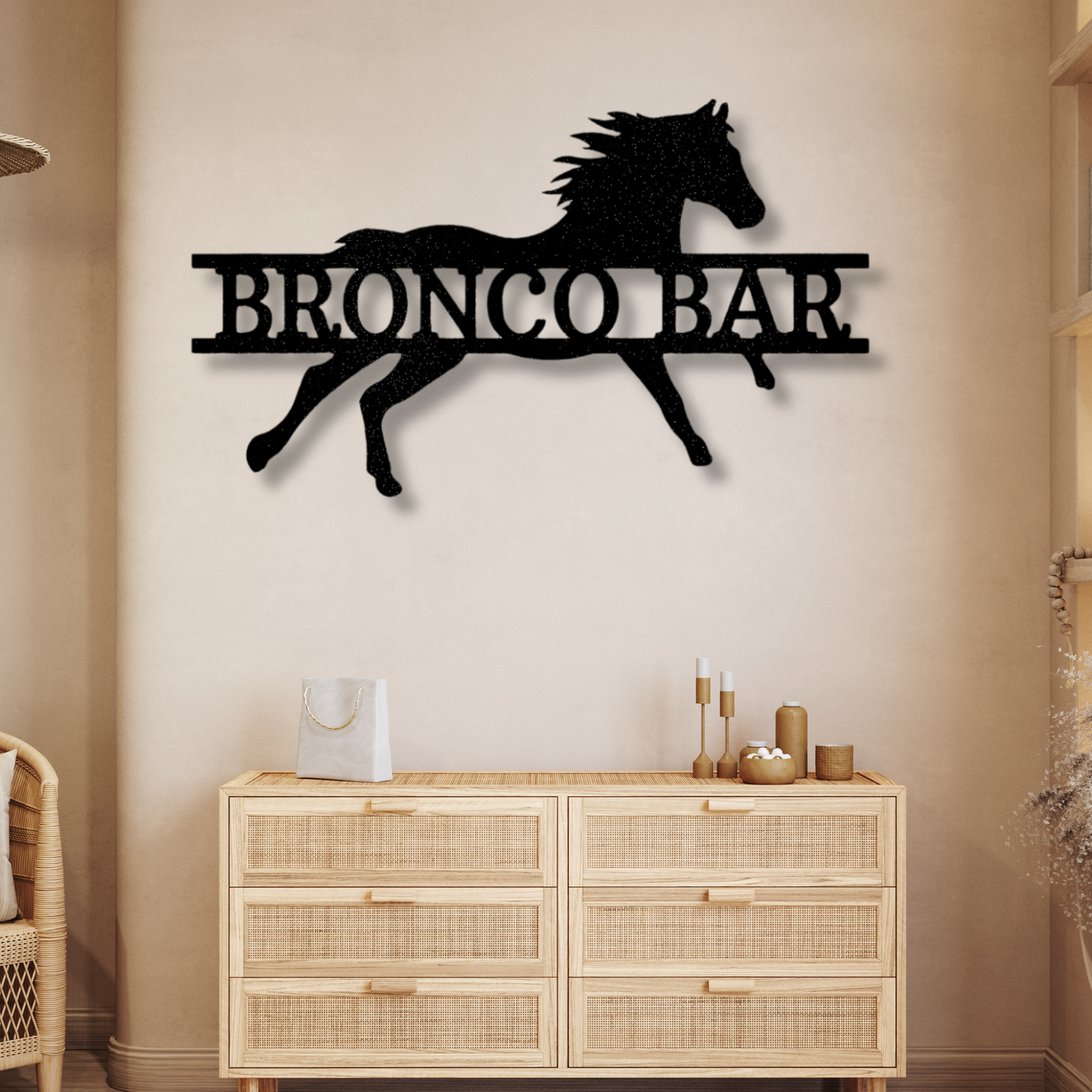 Custom Sprinting Horse Metal Sign, Personalized Sprinting Horse Monogram, Indoor Outdoor Wall Hanging, Meaningful Gift, Metal Art DEcor.