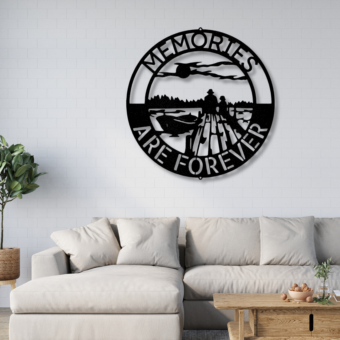 Bonding Family Name Metal Sign, Memories are Forever Quote Metal Sign, Indoor Wall Hangings, Christmas Gift For Mom, Housewarming Decor.