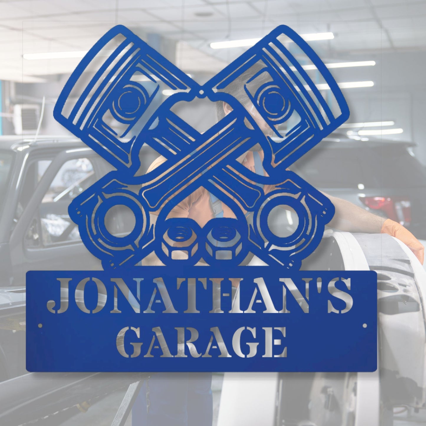 Personalized Garage Metal Sign, Custom Metal Sign, Garage Decor, Man Cave Sign, Metal Wall Art, Workshop Gift, Car Enthusiast Decor