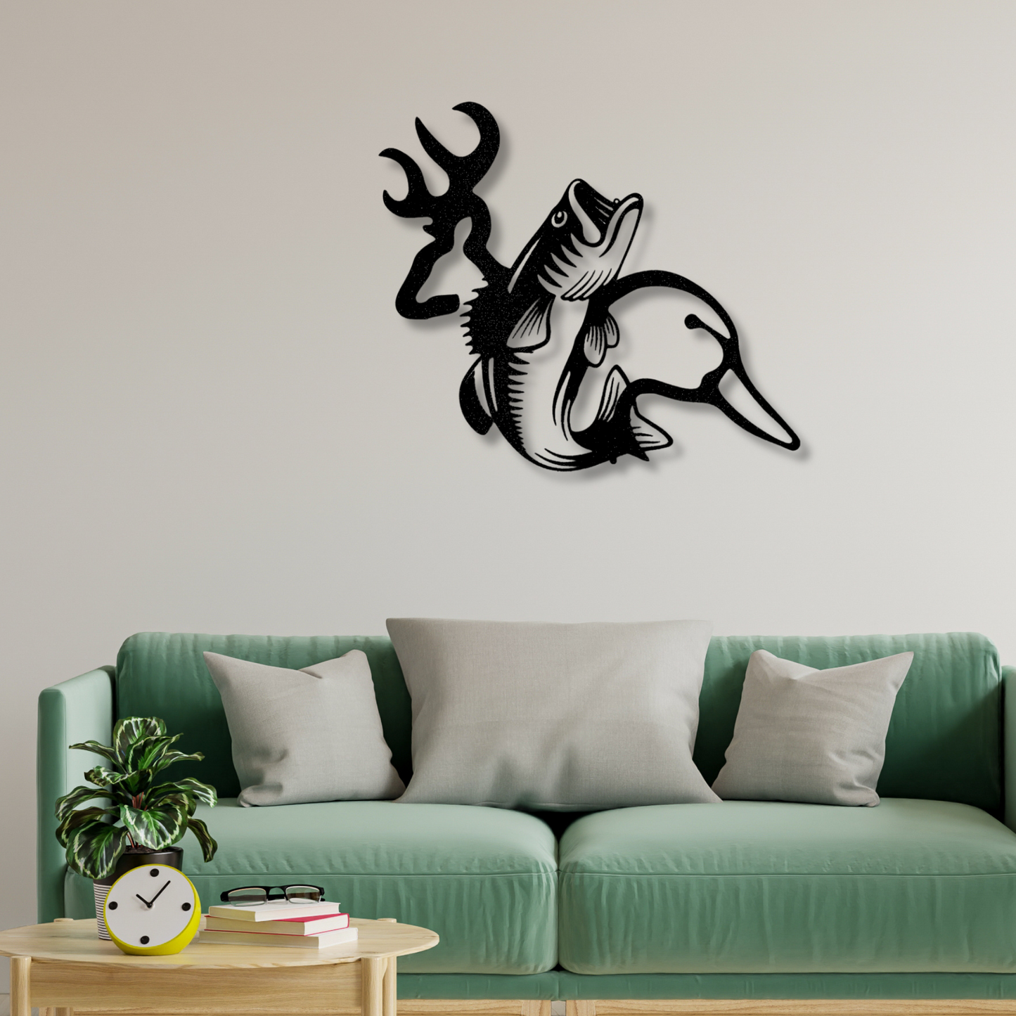 Wildlife Calling Metal Sign, Cabin Wall Art Decor, Lake House Wall Art Monogram Birthday Gift, Housewarming Gift, Hunting Lover Husband Gift