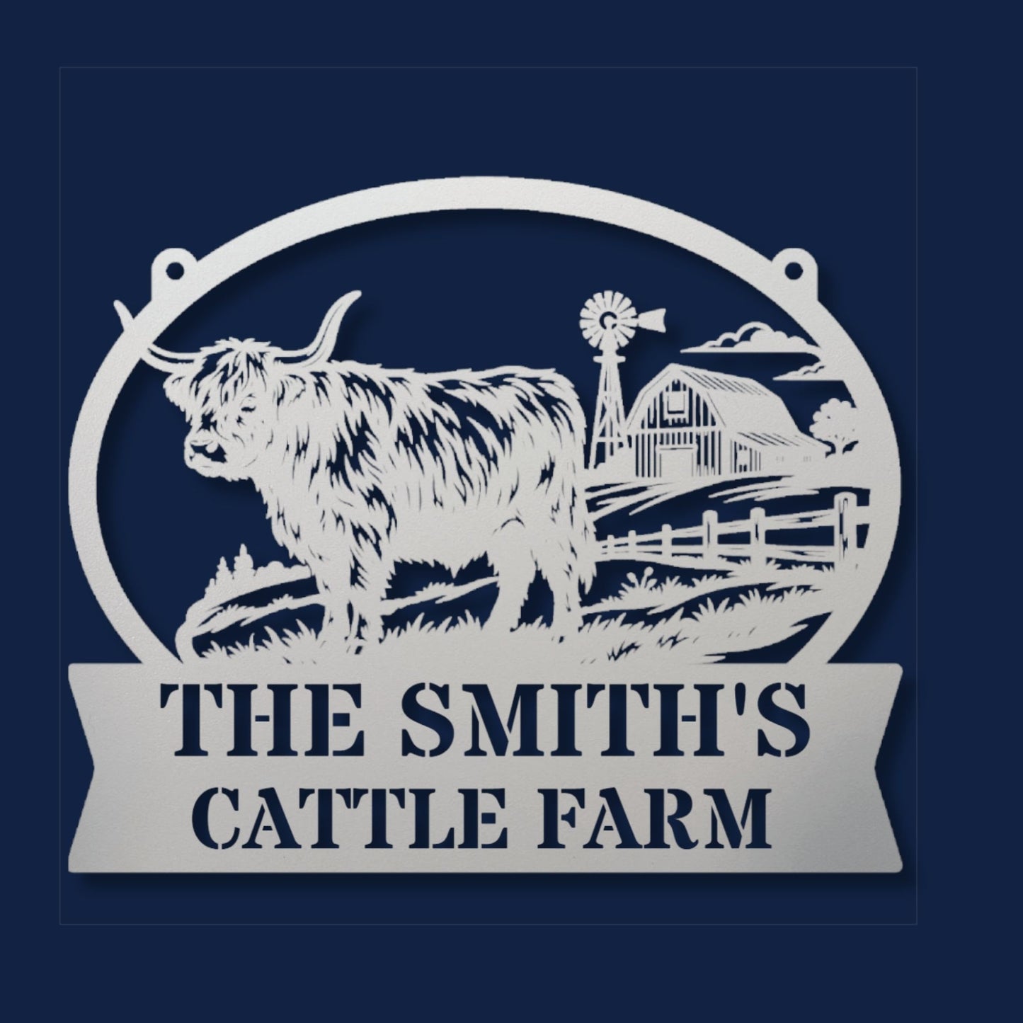 Personalized Cow Metal Sign, Custom Cow Sign, Farm Animal Decor, Rustic Barn Sign, Farmhouse Wall Art, Cattle Gift, Country Home Decor