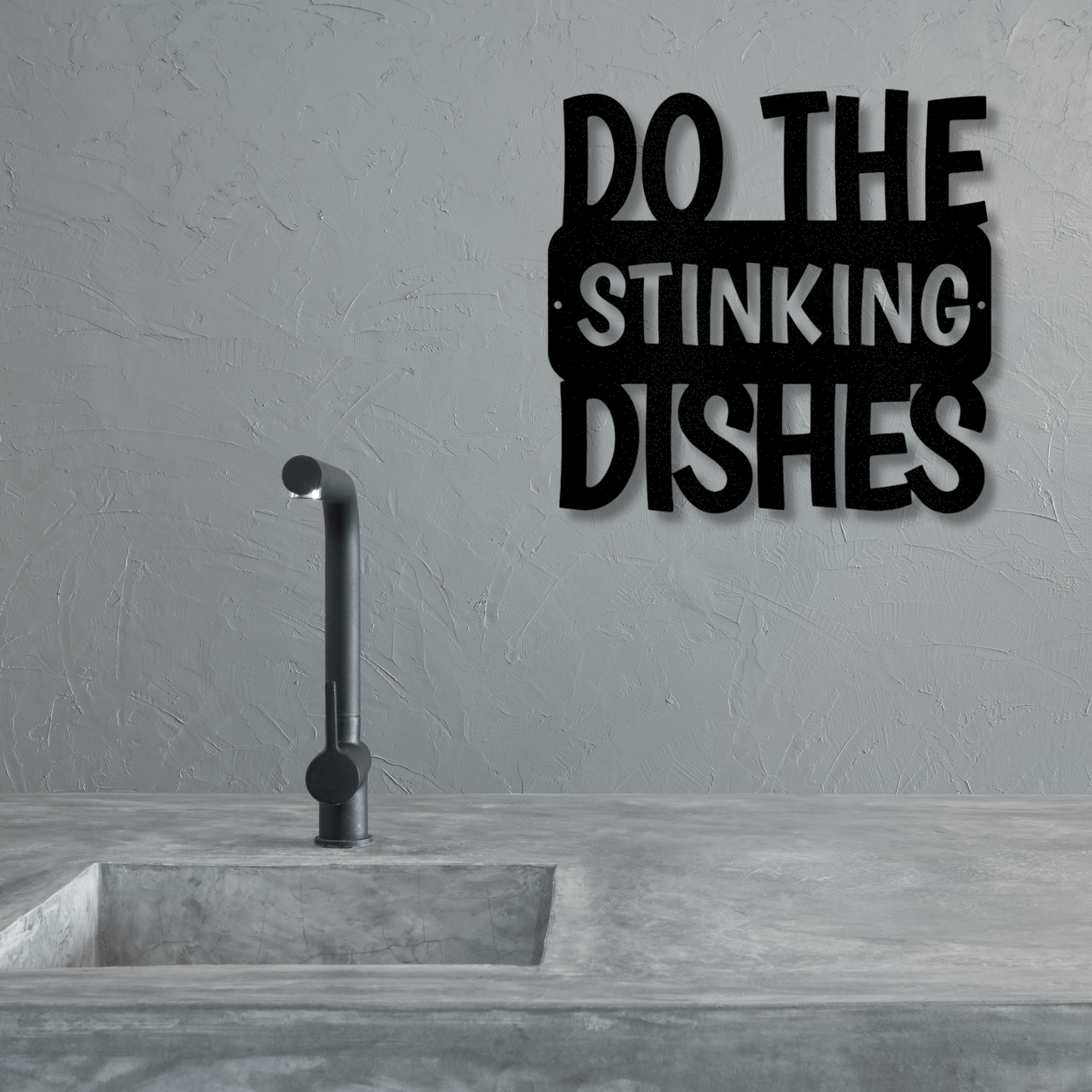 Do the Dishes Quote Metal Steel Sign, Do The Dishes Quote Kitchen Wall Sign, Kitchen Rules Wall Art Sign, Dining Room Wall Decor.