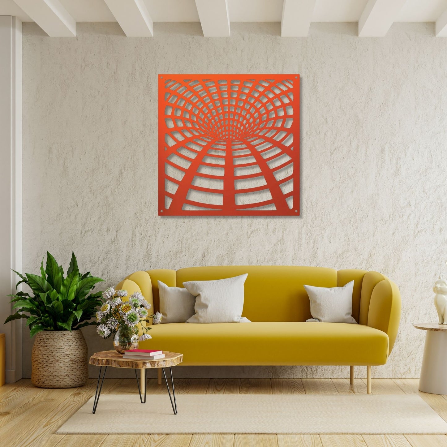 Vortex Geometric Metal Wall Art, Geometric Wall Art, Modern Metal Wall Decor, Abstract Metal Sign, Contemporary Home Decor Gift