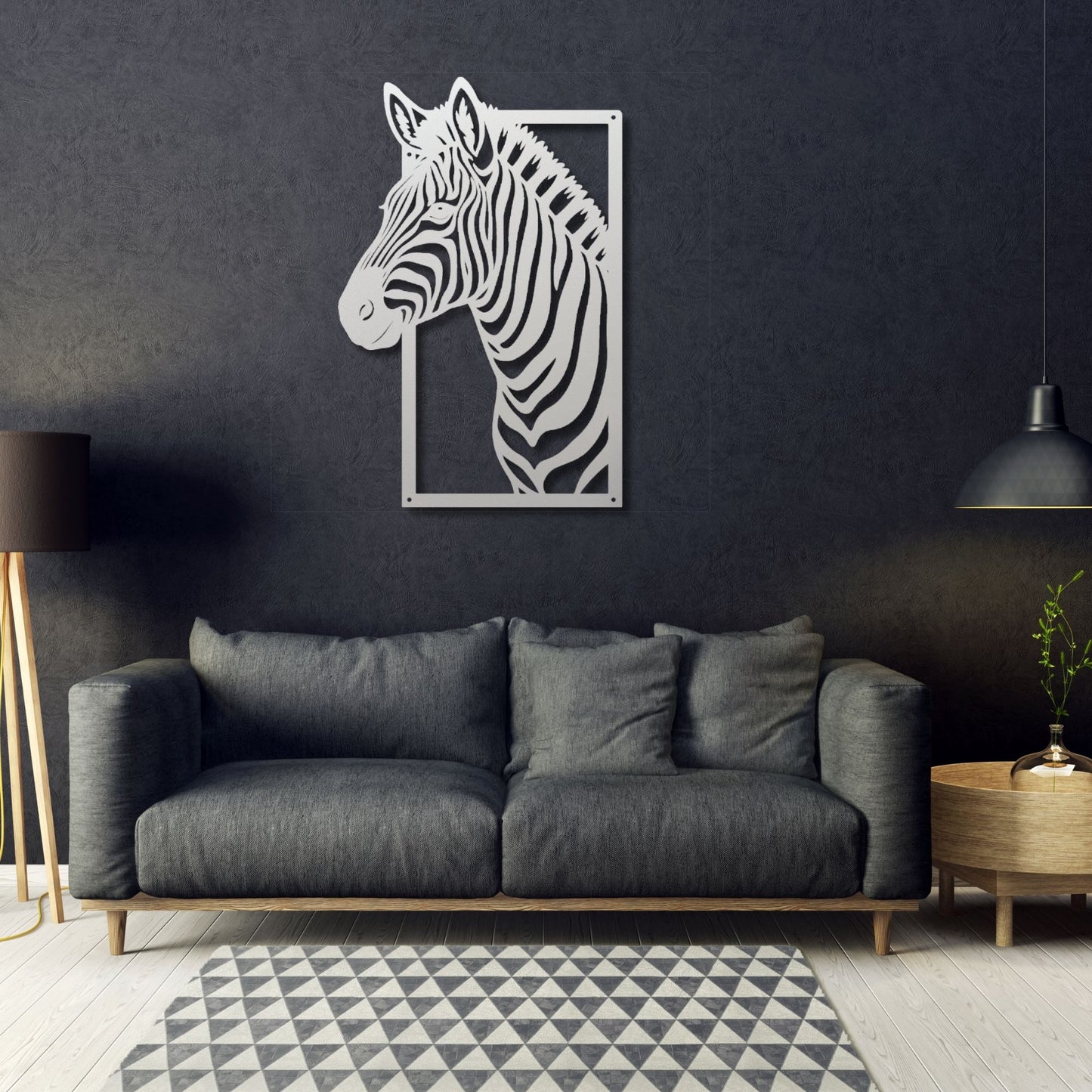 Minimalist Zebra Metal Sign, Zebra Wall Art, Safari Home Decor, Animal Metal Wall Art, Wildlife Decor, Modern Minimalist Sign Gift