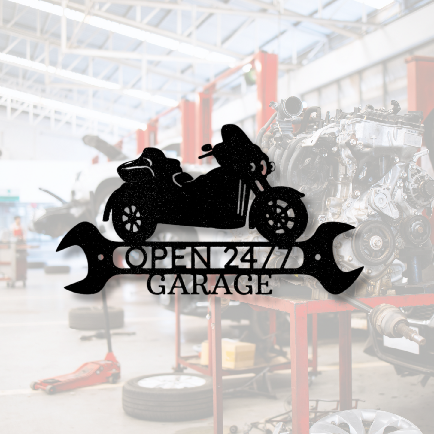 Custom Trike Monogram Sign, Metal Steel Name Sign, Personalized Bike Wall Decor, Trike Lover's Custom Gift, Home Metal Art Decor