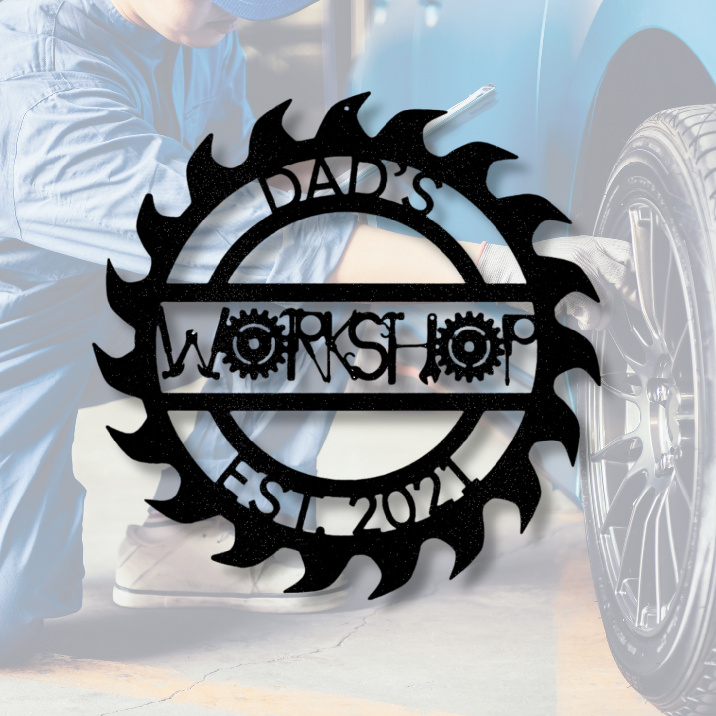 Custom Unique Workshop Metal Sign, Personalized Unique Workshop Metal Art, Birthday Gift For Him, Indoor Outdoor Wall Hanging, Meaningful Gift.