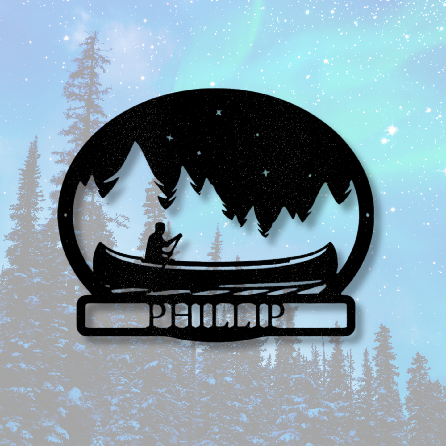 Custom Midnight Rowing Metal Sign, Personalized Midnight Rowing Monogram, Living Room Decor, Housewarming Gift, Indoor Outdoor Hanging, Birthday Gift For Him