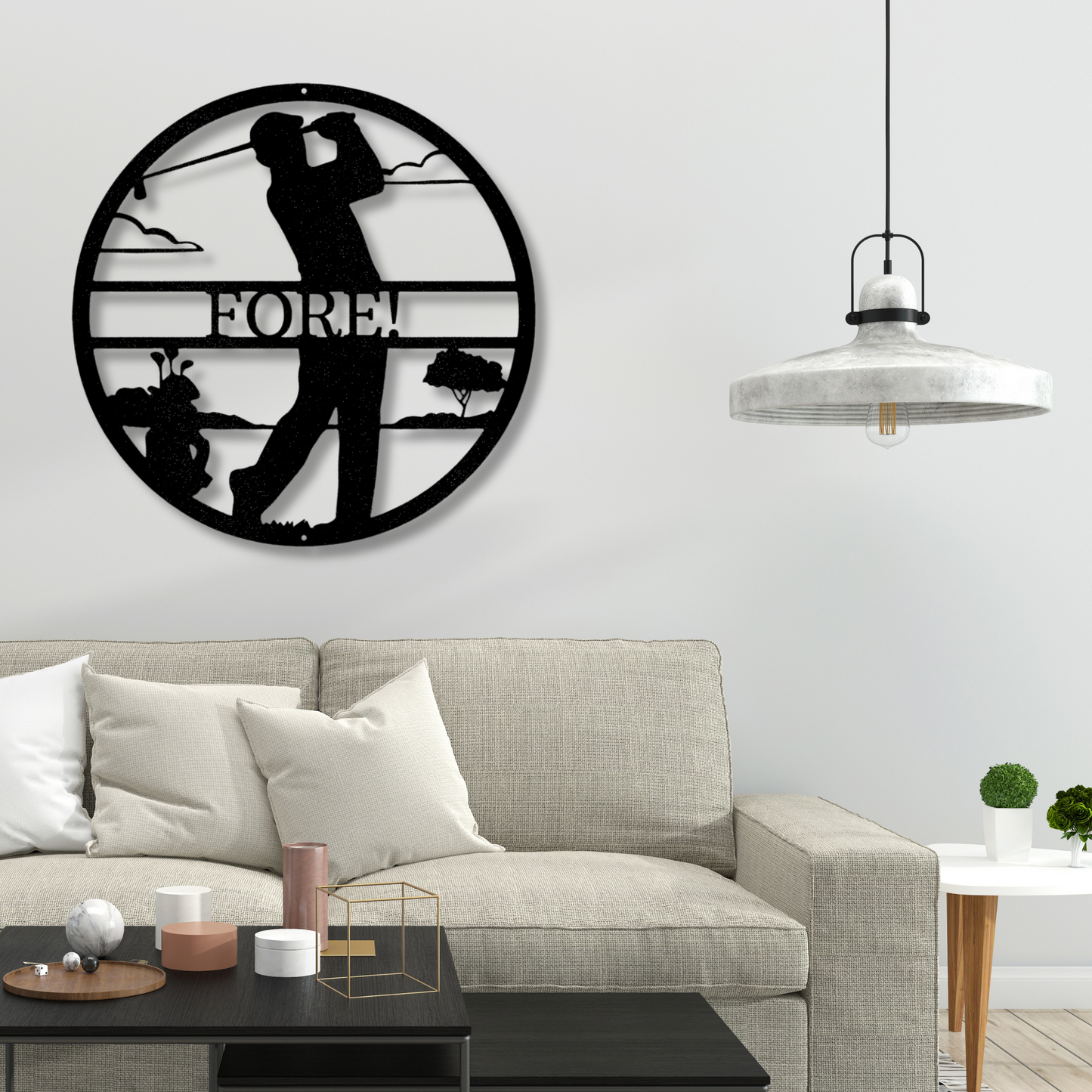 Custom Male Golfer Metal Sign, Personalized Male Golfer Monogram, BIrthday Gift For Golfer, Housewarming Gift, Indoor Decor, Home Wall Hanging.