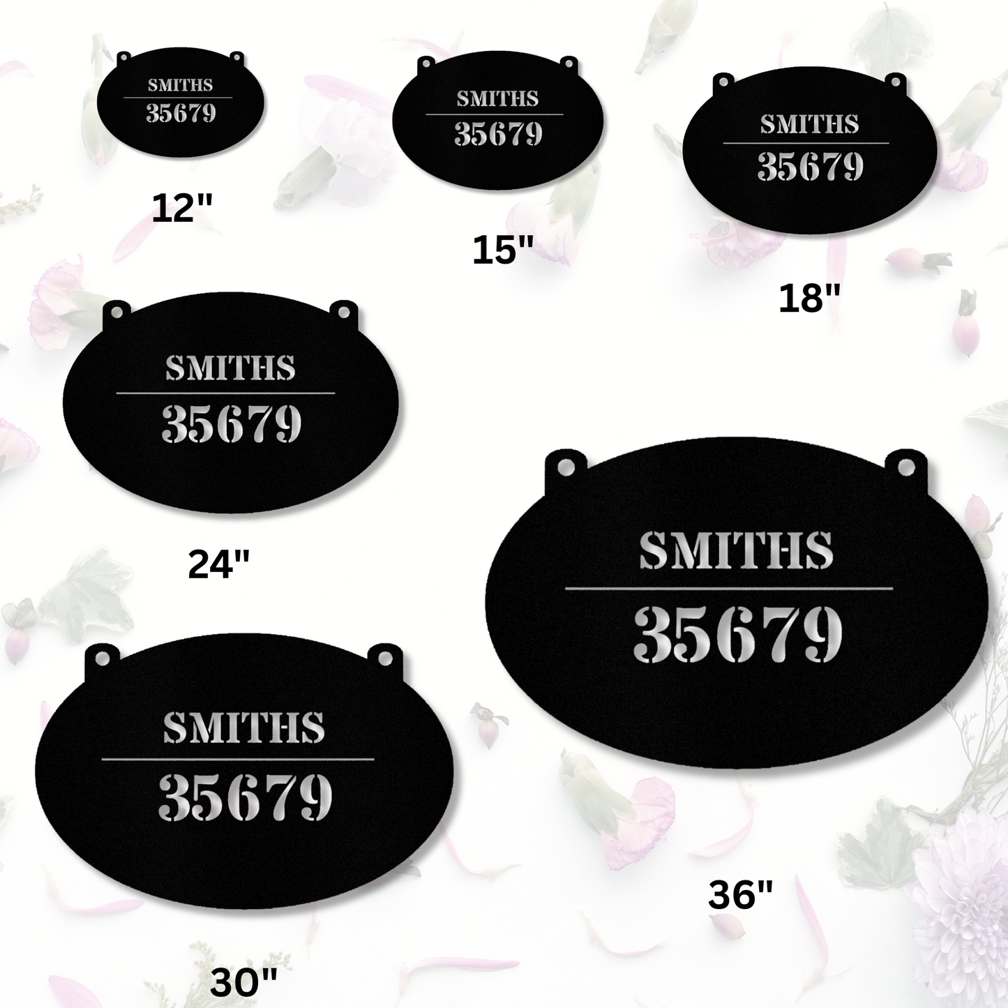 Custom Address Metal Sign, Personalized House Number Sign, Metal House Number Sign,Address Monogram sign