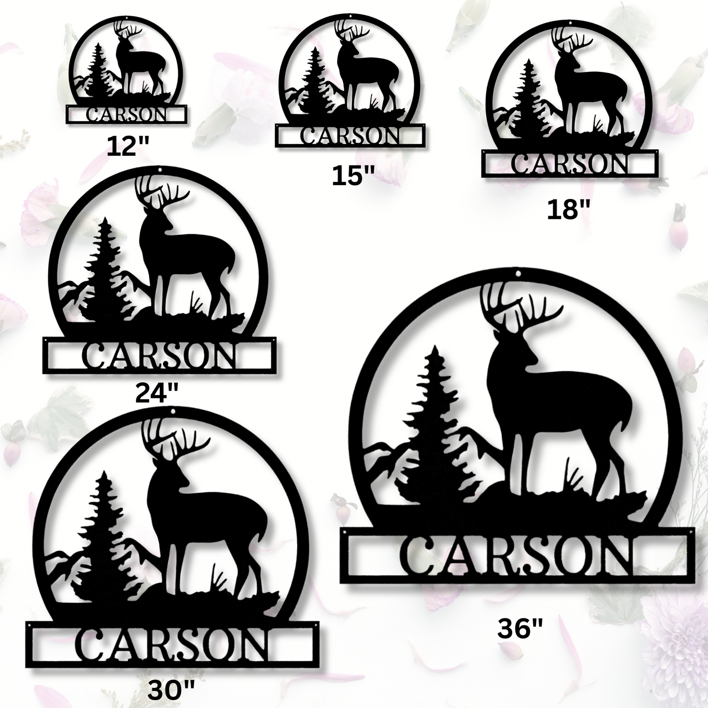 Custom Outdoor Buck Metal Steel Sign, Personalized Deer Hunter Metal Sign, Home Cabin Wall Art Decor, Indoor Hangings, Outdoor Buck Decor.