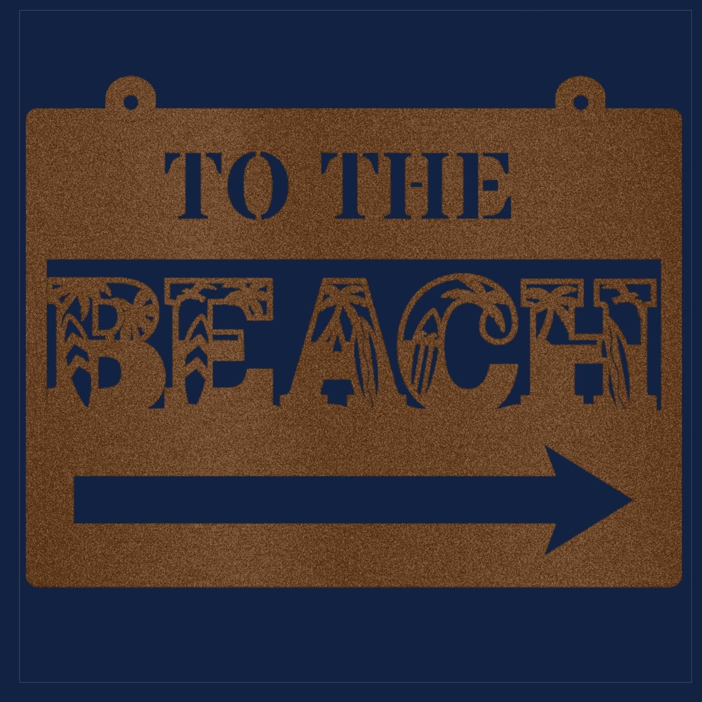 Beach metal sign, beach wall art, coastal decor, beach house decor, nautical sign, ocean wall art