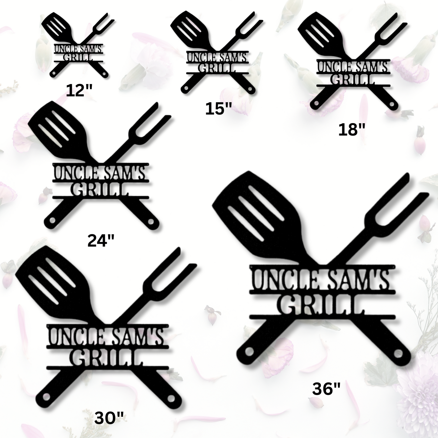 Custom Grilling Utensils  Metal Sign, Personalized Name Gift For An Amazing Grill Cook, Grilling Station Decor, Festive Season Housewarming Plaque, Birthday Gift For Him.