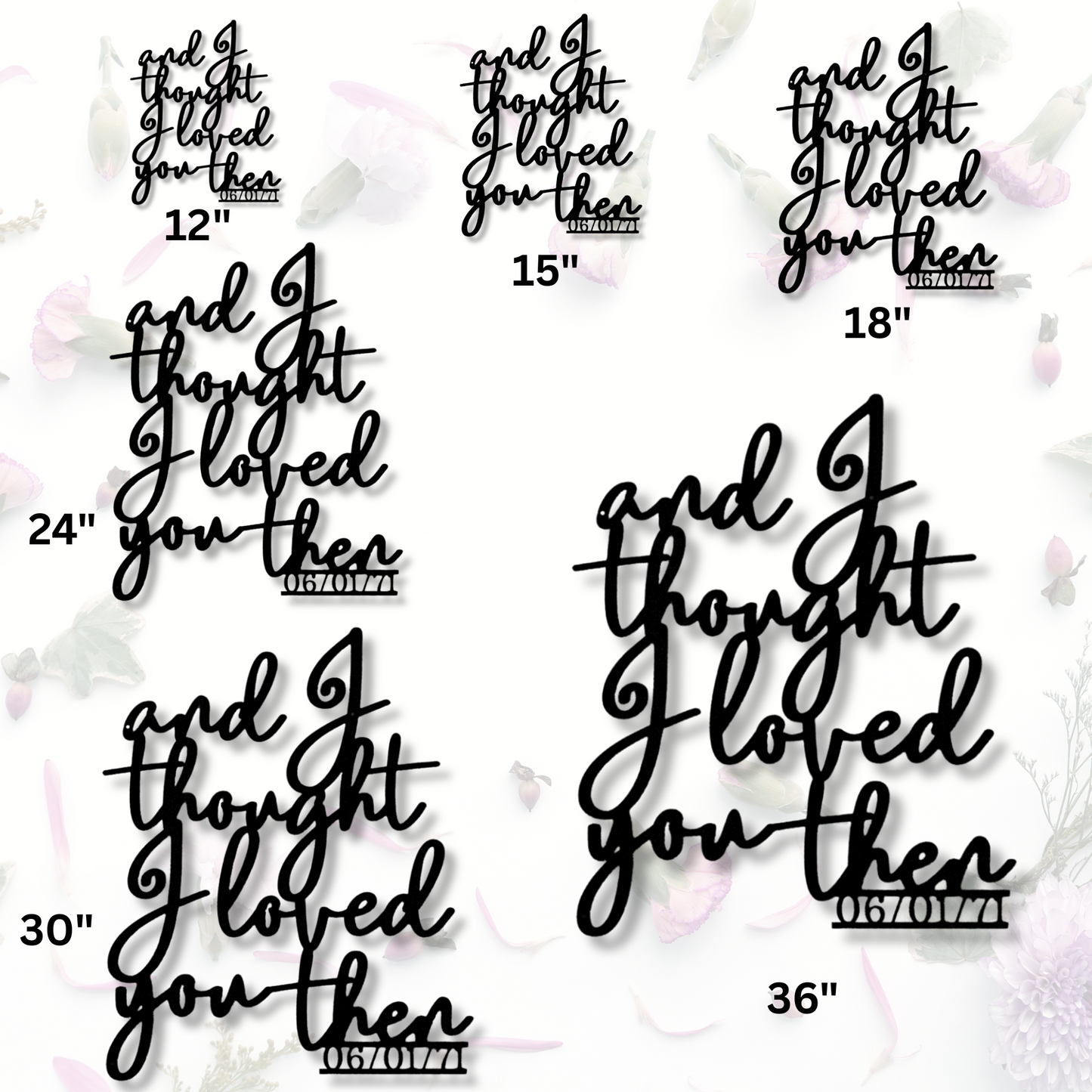 Ever Growing Love Metal Sign With Custom Established Date, Personalized Valentine's Day Metal Art Sign, Anniversary Wall Decor, Husband To Wife Gift.