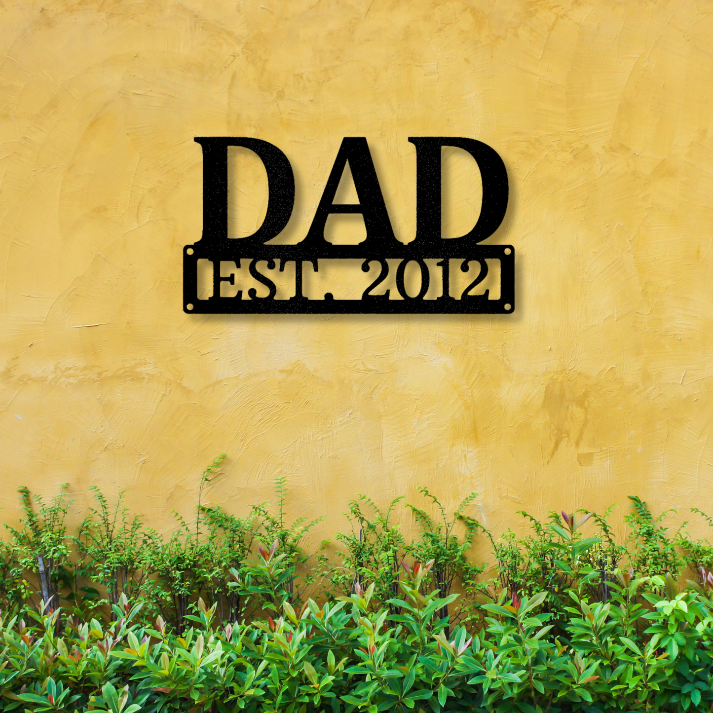 Dad Name Metal Sign, Father's Day Gift, Established Sign, Personalized Dad Art, Christmas Gifts, Metal Wall Art for Dad, Living Room Sign