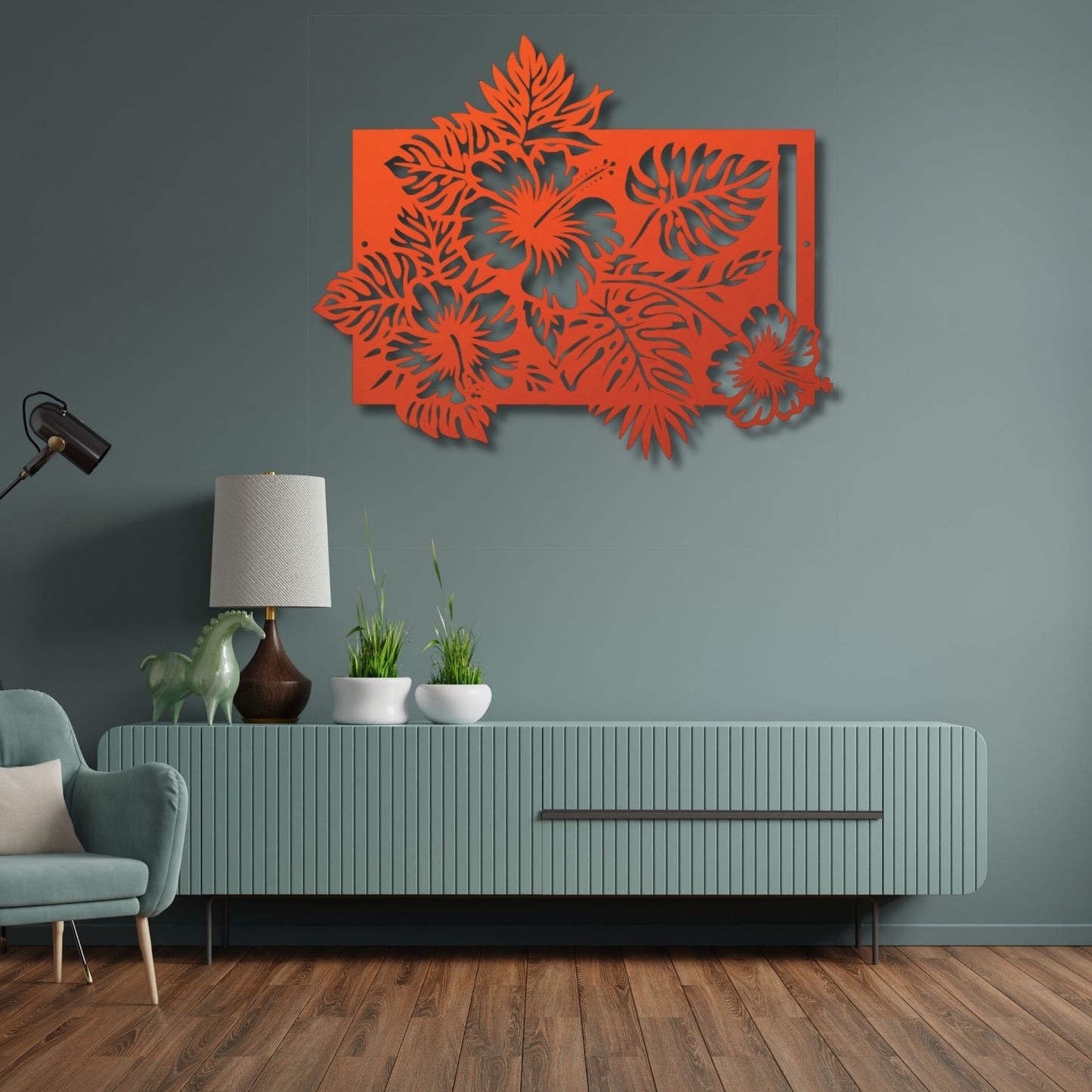 Floral Metal Wall Decor, Metal Flower Wall Art, Botanical Wall Sculpture, Rustic Farmhouse Home Decor, Living Room Bedroom Decoration