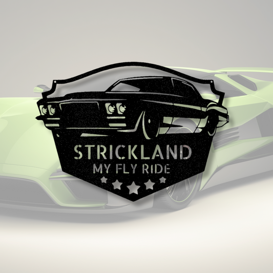 Custom Classic Muscle Car Metal Sign, Personalized Name Muscle Car  Wall Art, Garage Wall Decor, Birthday Gift For A Muscle Car Lover.