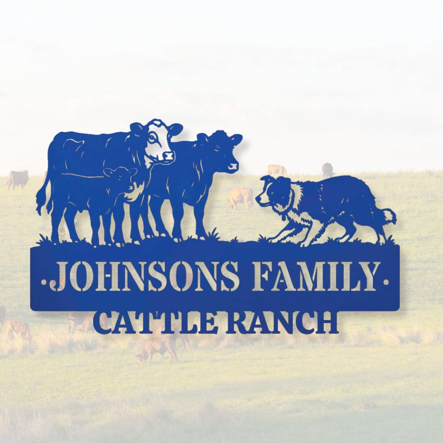 Custom Metal Ranch Sign, Personalized Cattle Farm Decor, Metal Brand Sign, Outdoor Sign for Ranch Gate, Bull Metal Wall Art, Country Home Decor