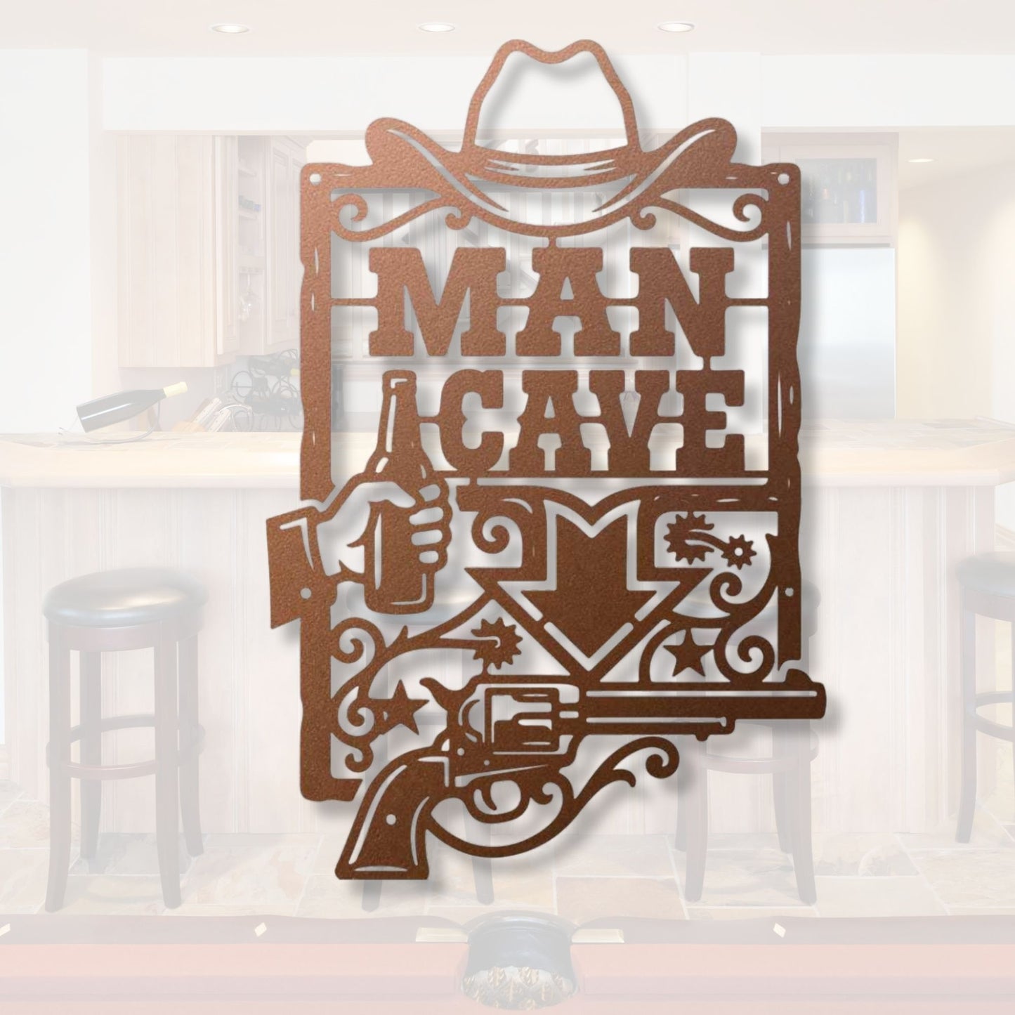 Home Tavern Sign, Bar Metal Sign, Custom Man Cave Decor, Pub Wall Art, Gift for Him, Husband Birthday Gift, Beer Metal Art